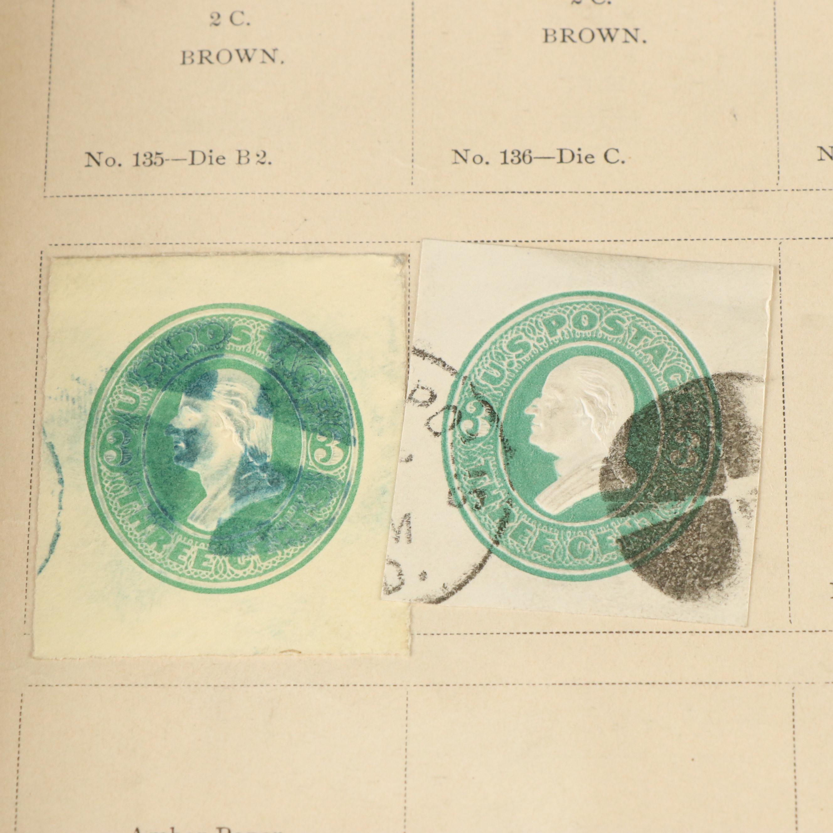 Two Antique Postage Stamp Albums