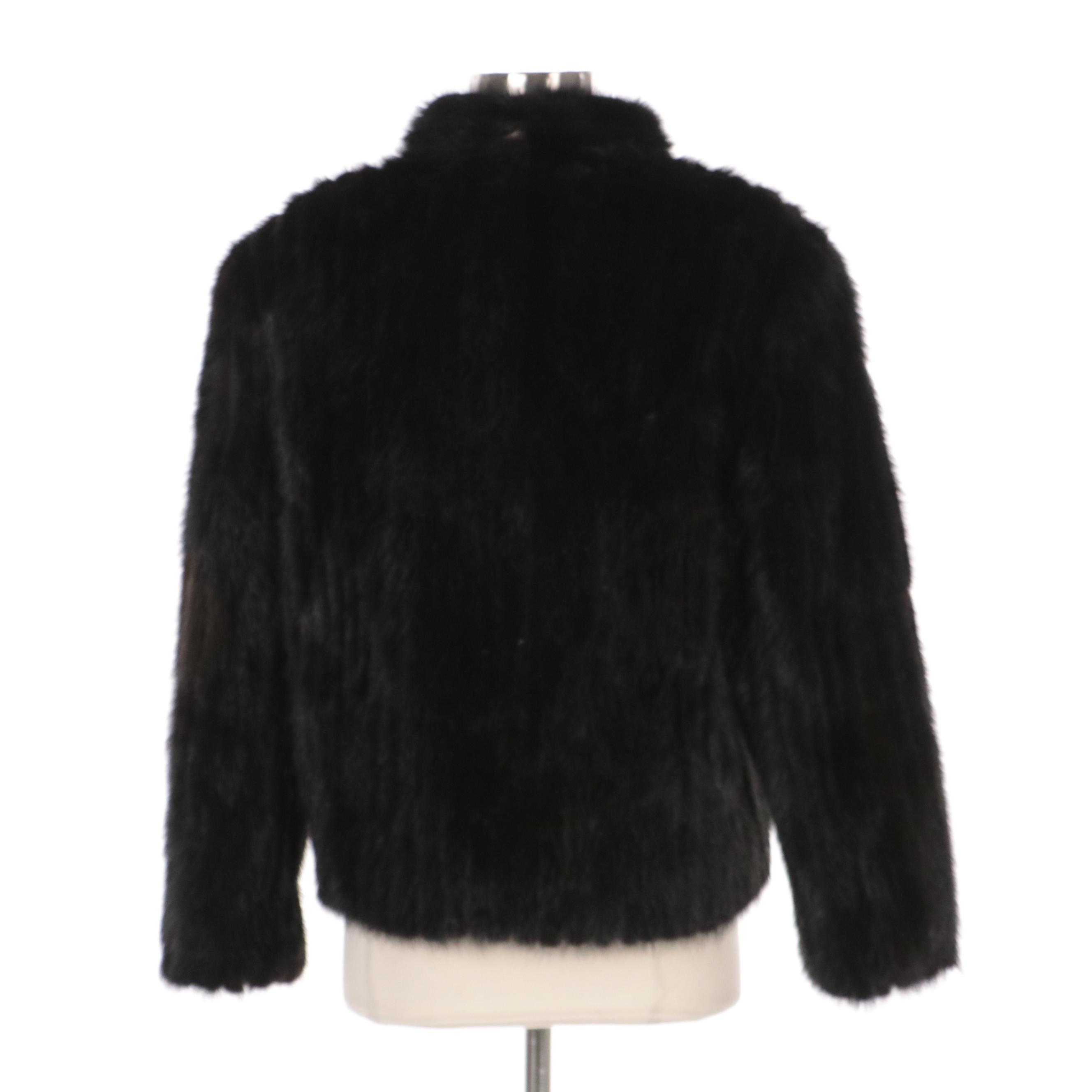 Saga Mink Corded Mink Fur Jacket