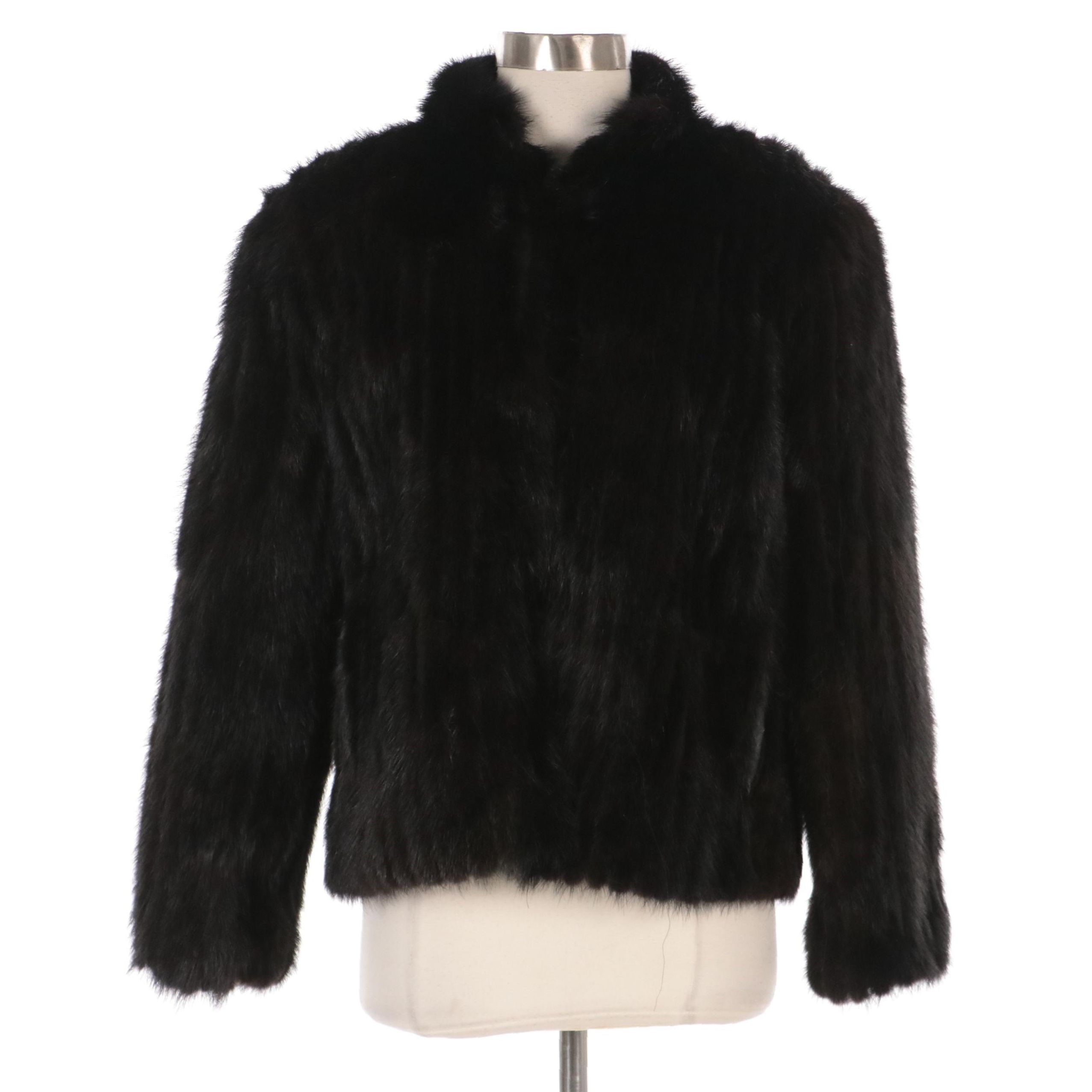 Saga Mink Corded Mink Fur Jacket