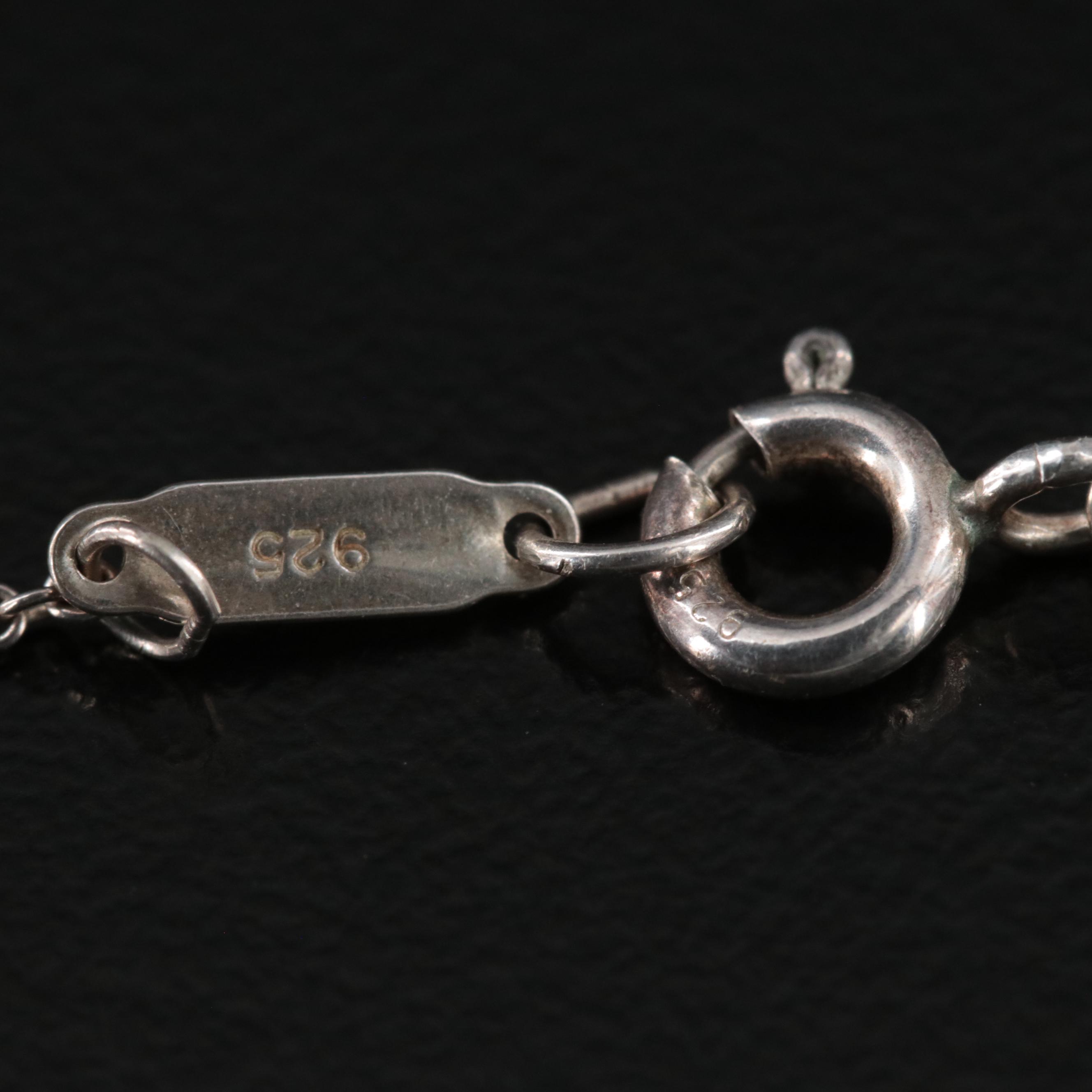 Tiffany & Co. Sterling and 18K Double Heart Necklace