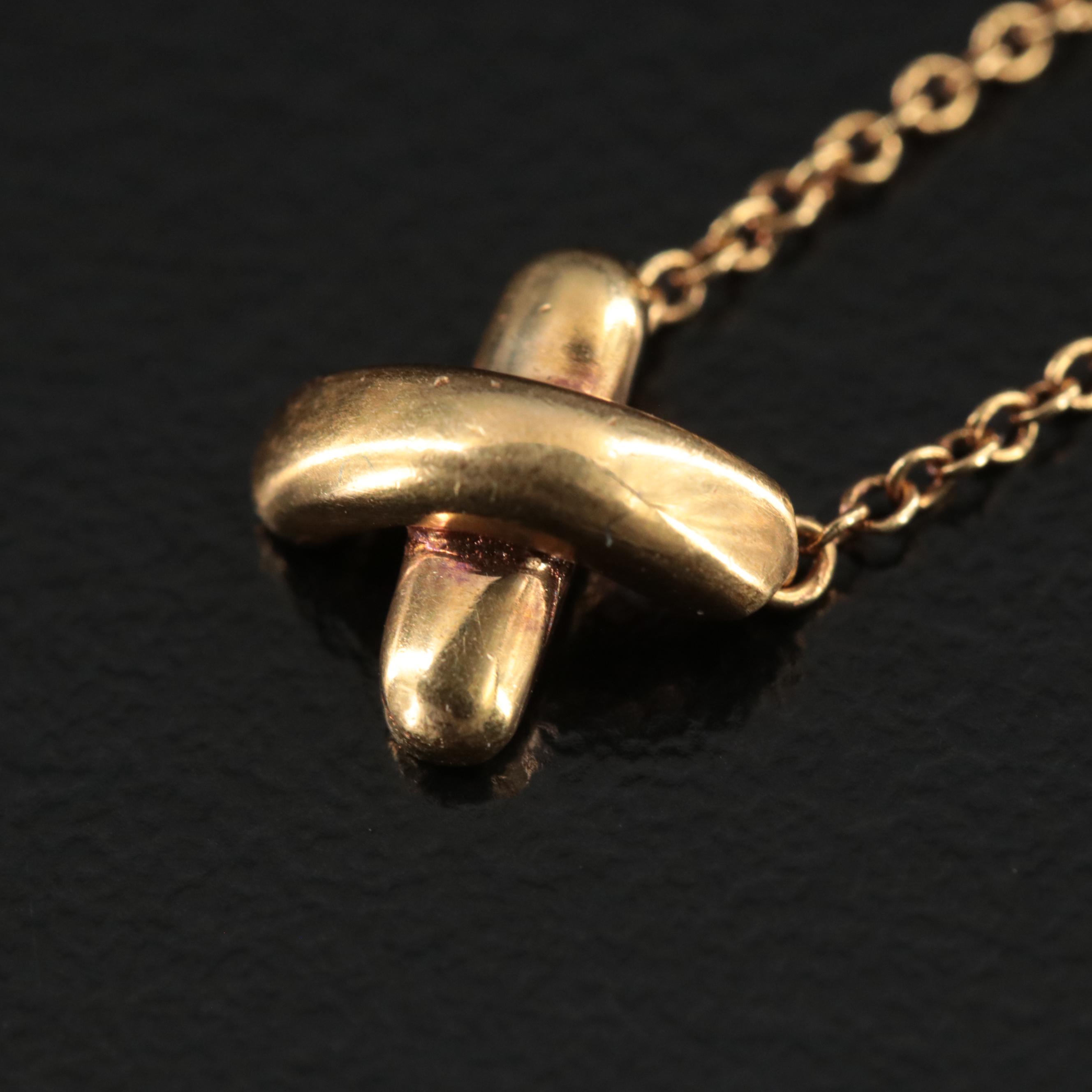 Tiffany & Co. "Signature X" 18K Necklace