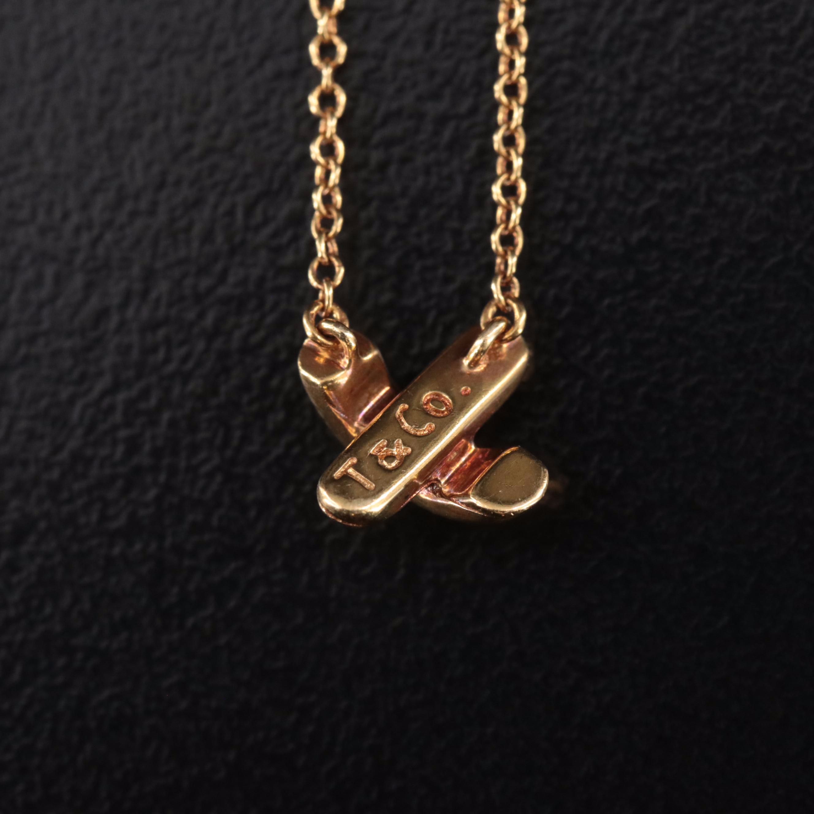 Tiffany & Co. "Signature X" 18K Necklace