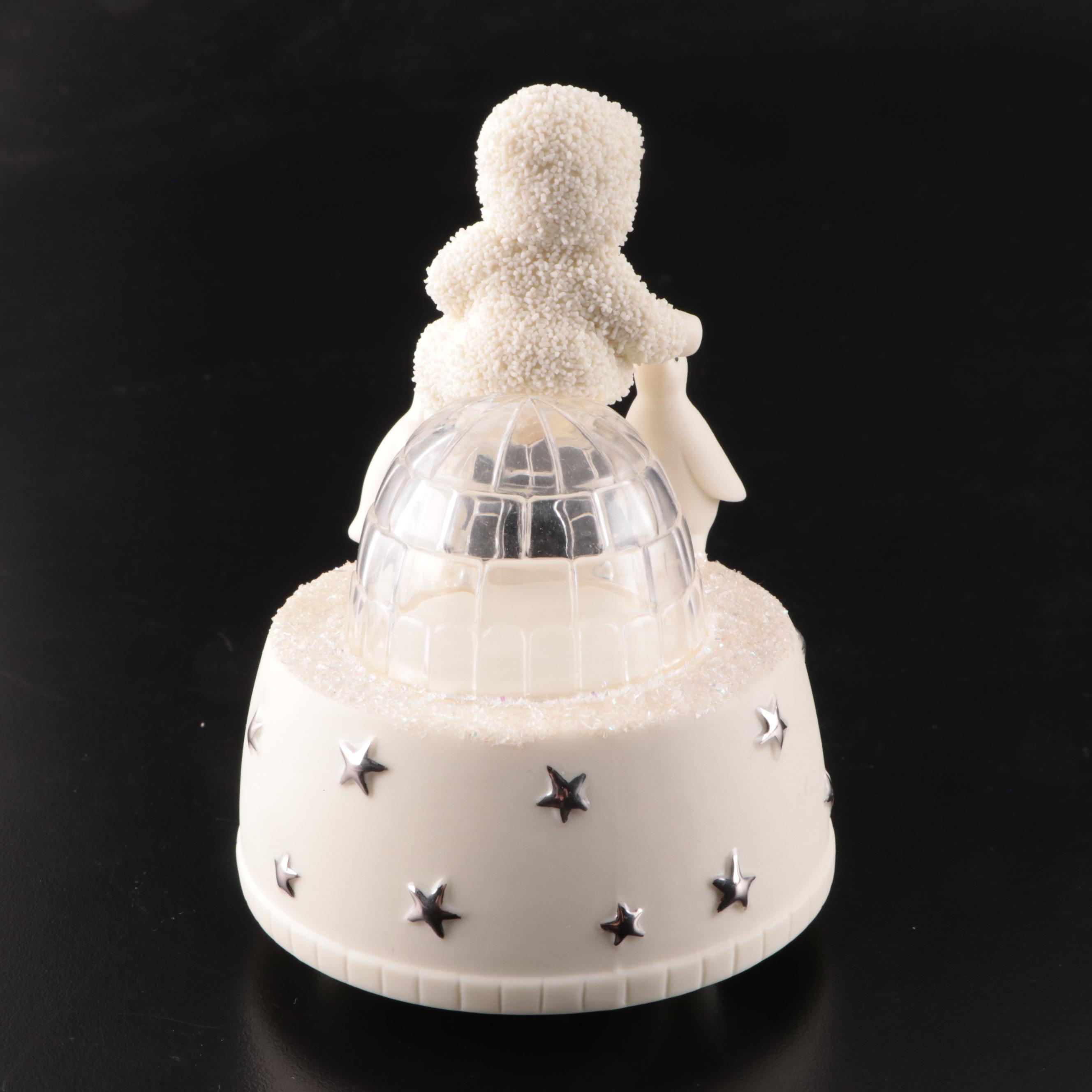 Department 56 "Snowbabies" Porcelain Music Box, Picture Frame, and Figurines