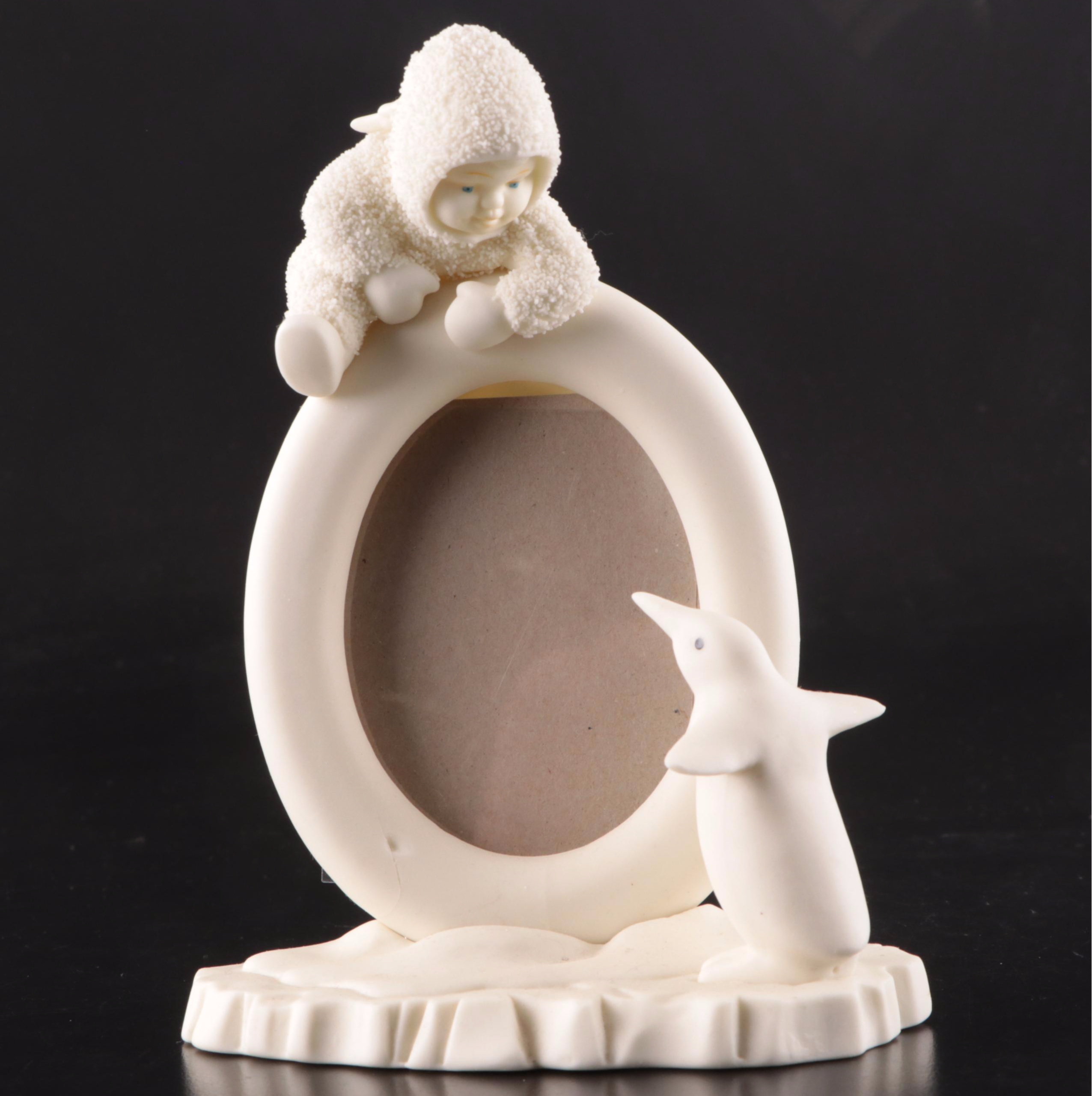 Department 56 "Snowbabies" Porcelain Music Box, Picture Frame, and Figurines