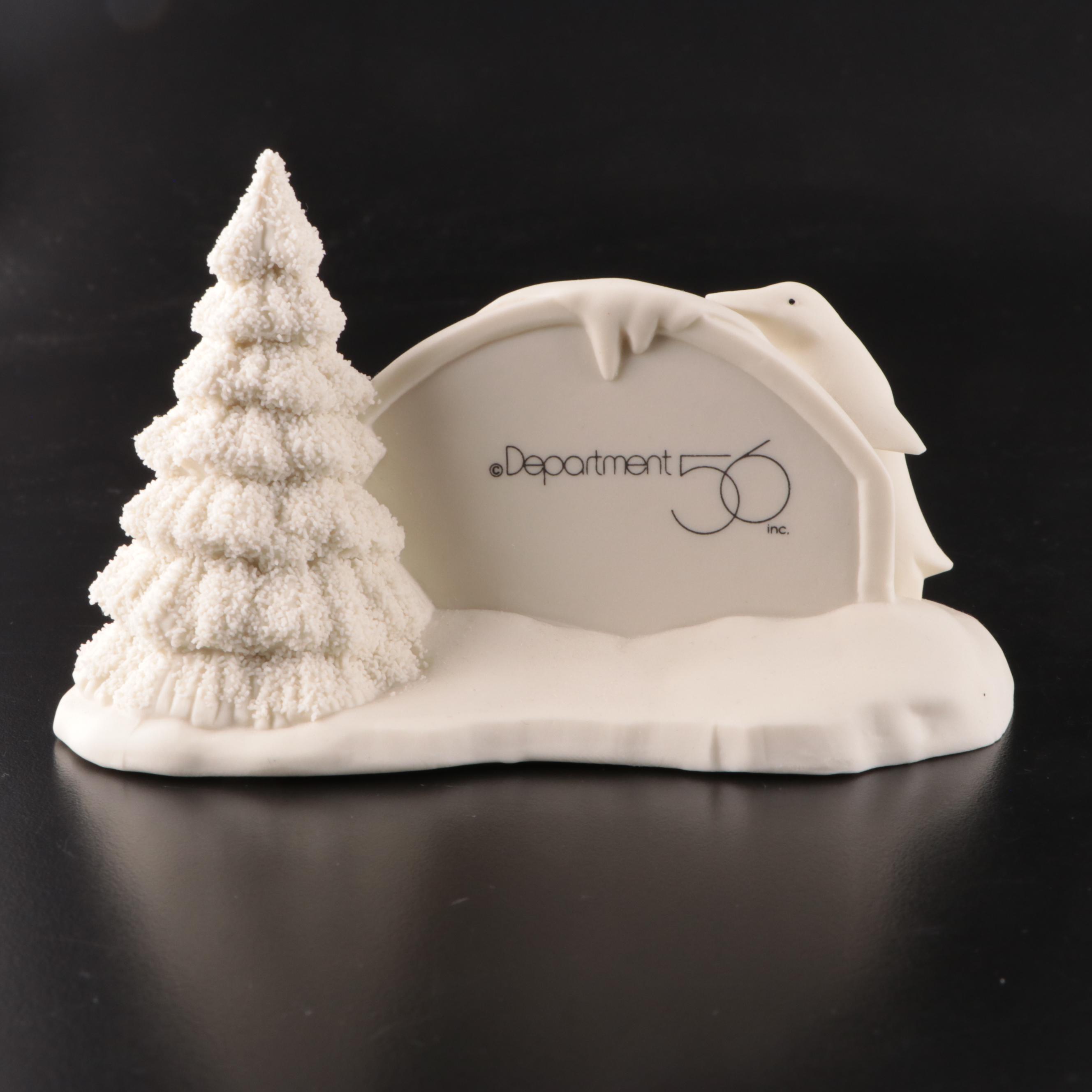 Department 56 "Snowbabies" Porcelain Music Box, Picture Frame, and Figurines