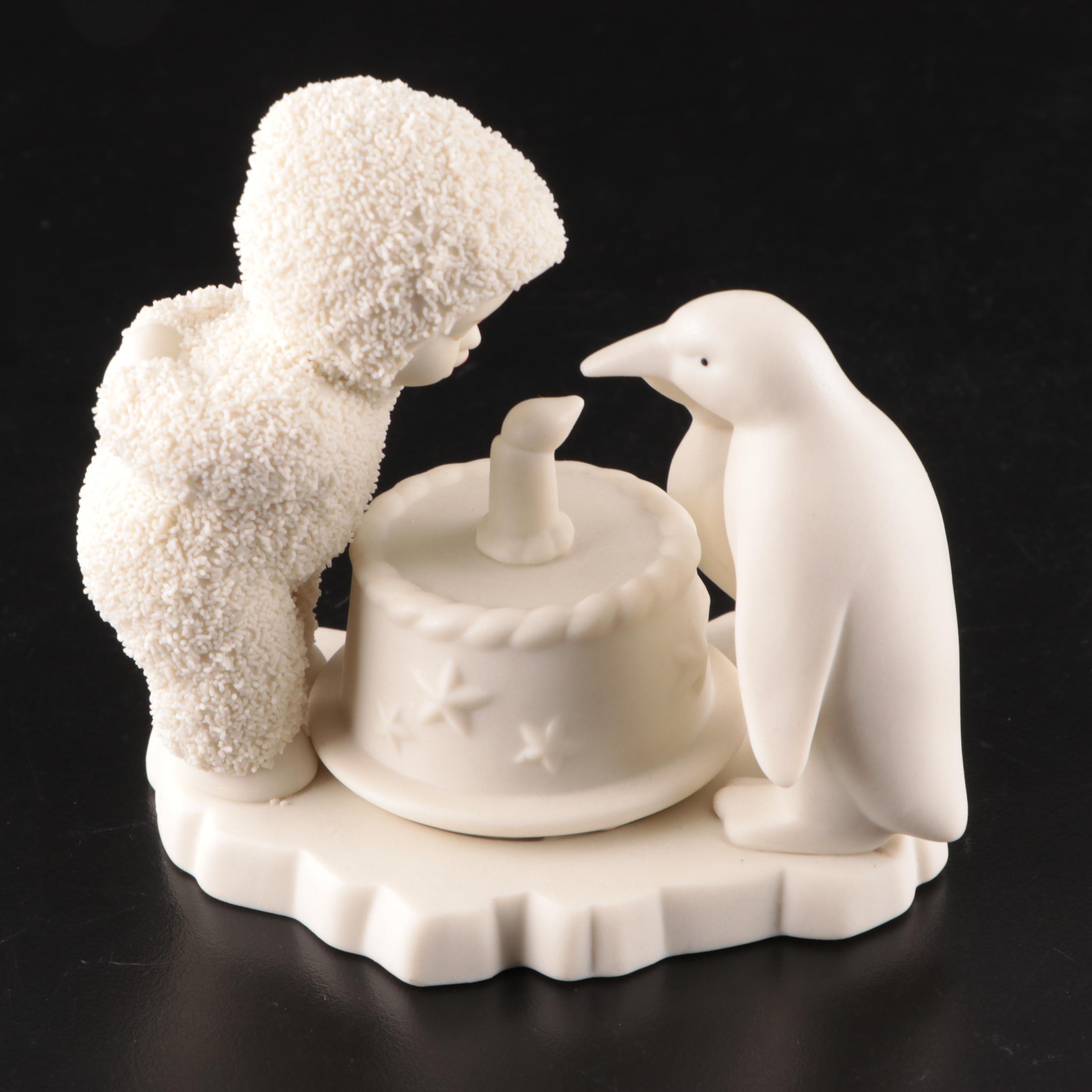 Department 56 "Snowbabies" Porcelain Music Box, Picture Frame, and Figurines