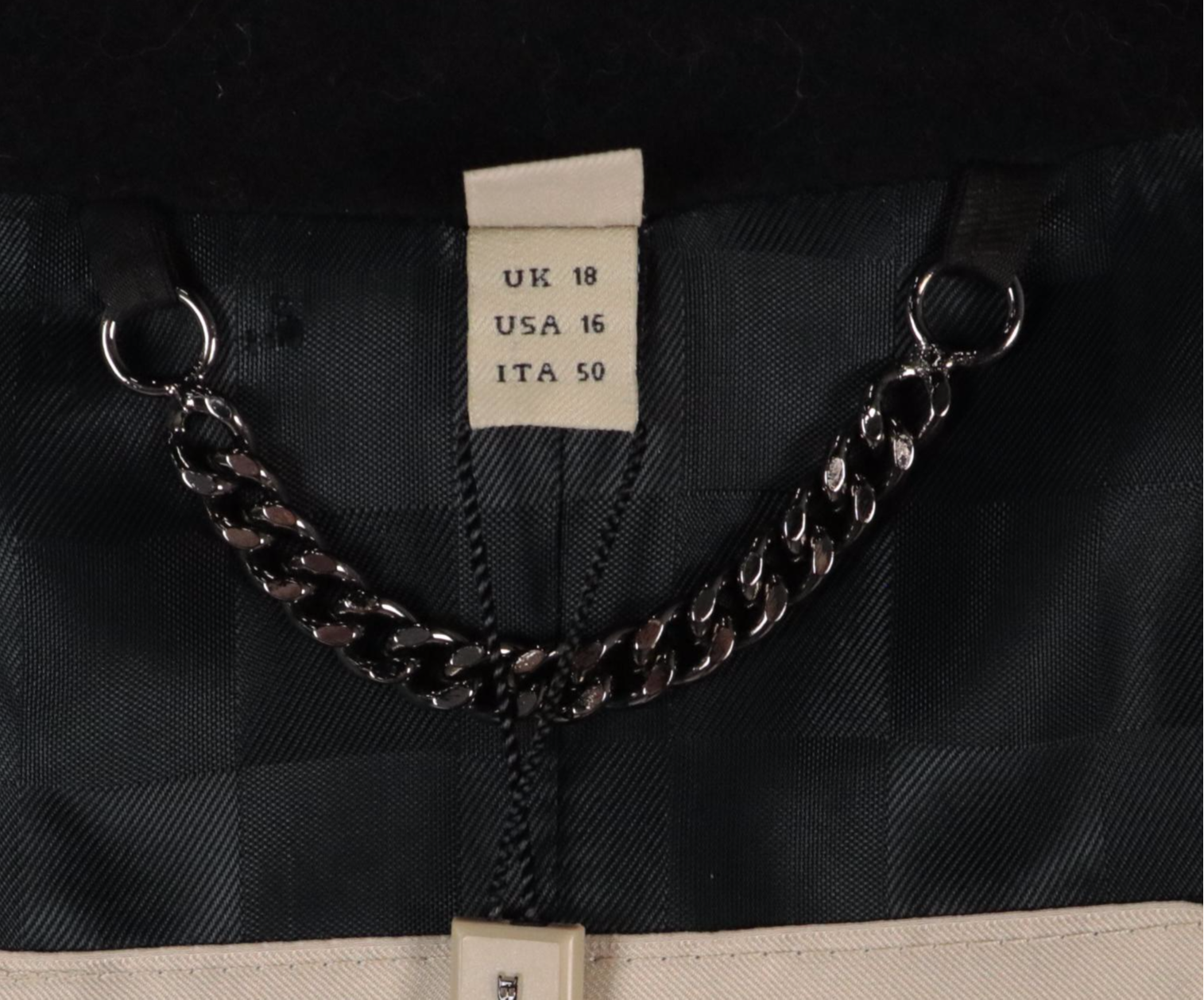 Burberry Black Wool and Cashmere Blend Button-Front Coat, New with Tag