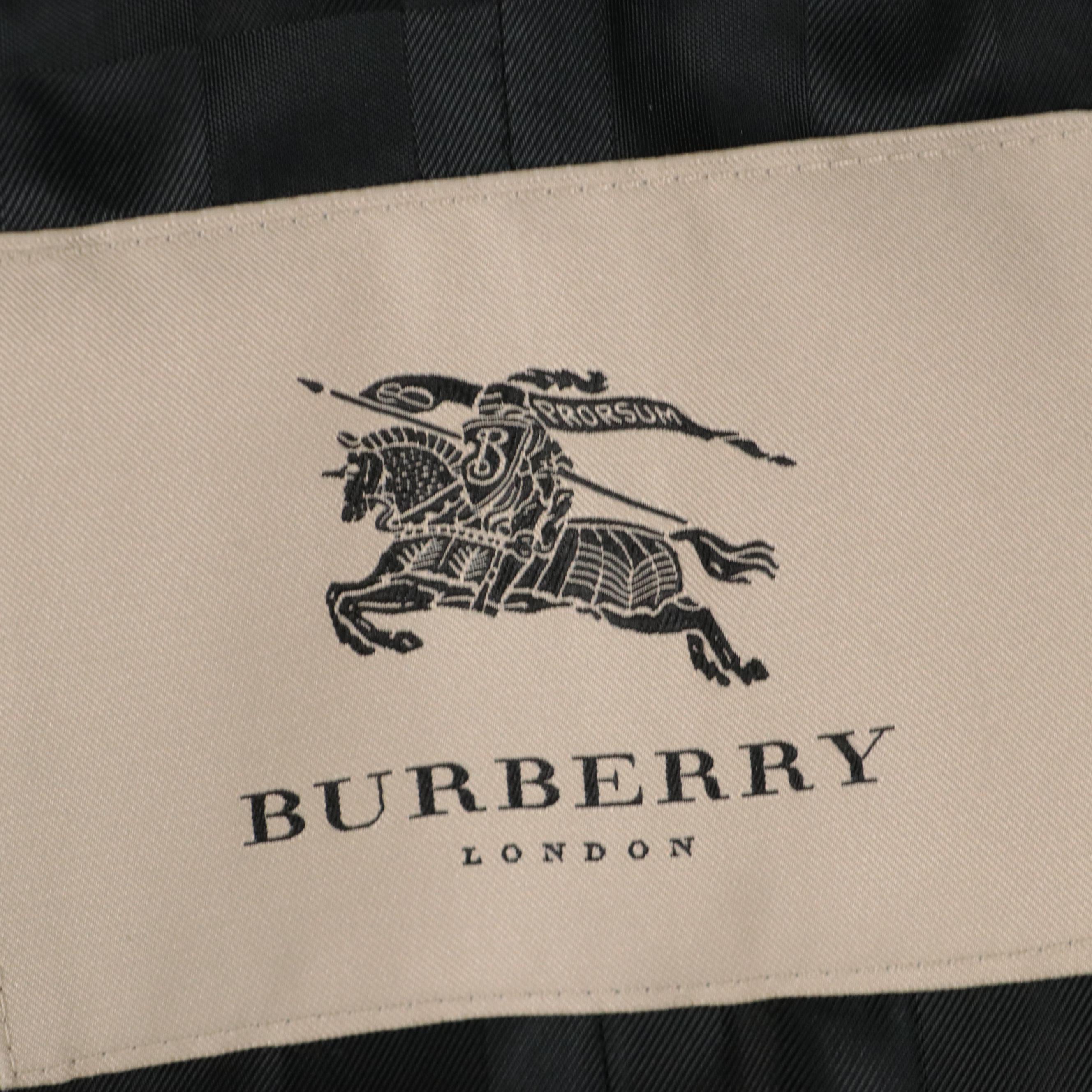 Burberry Black Wool and Cashmere Blend Button-Front Coat, New with Tag