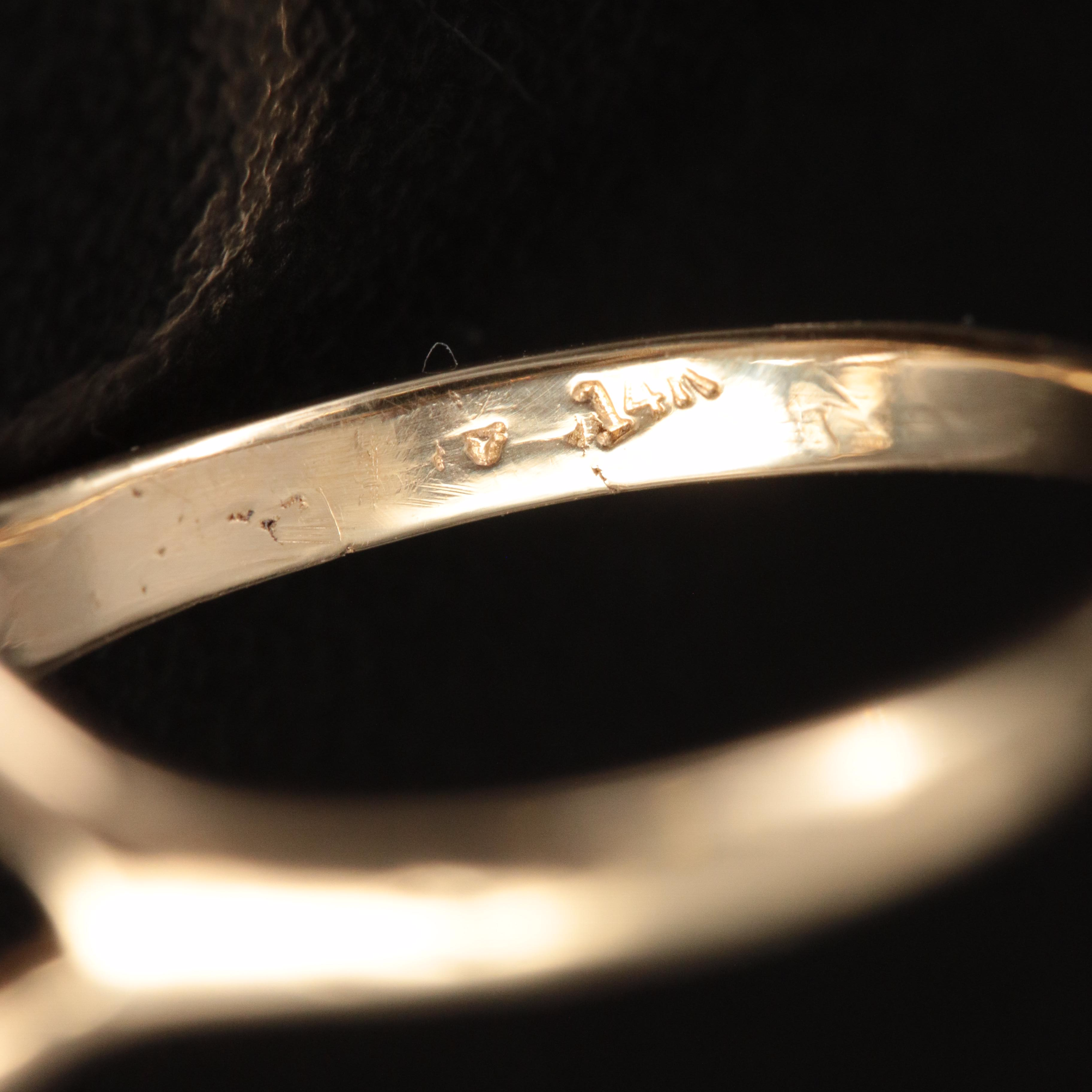 14K Pearl and Diamond Ring