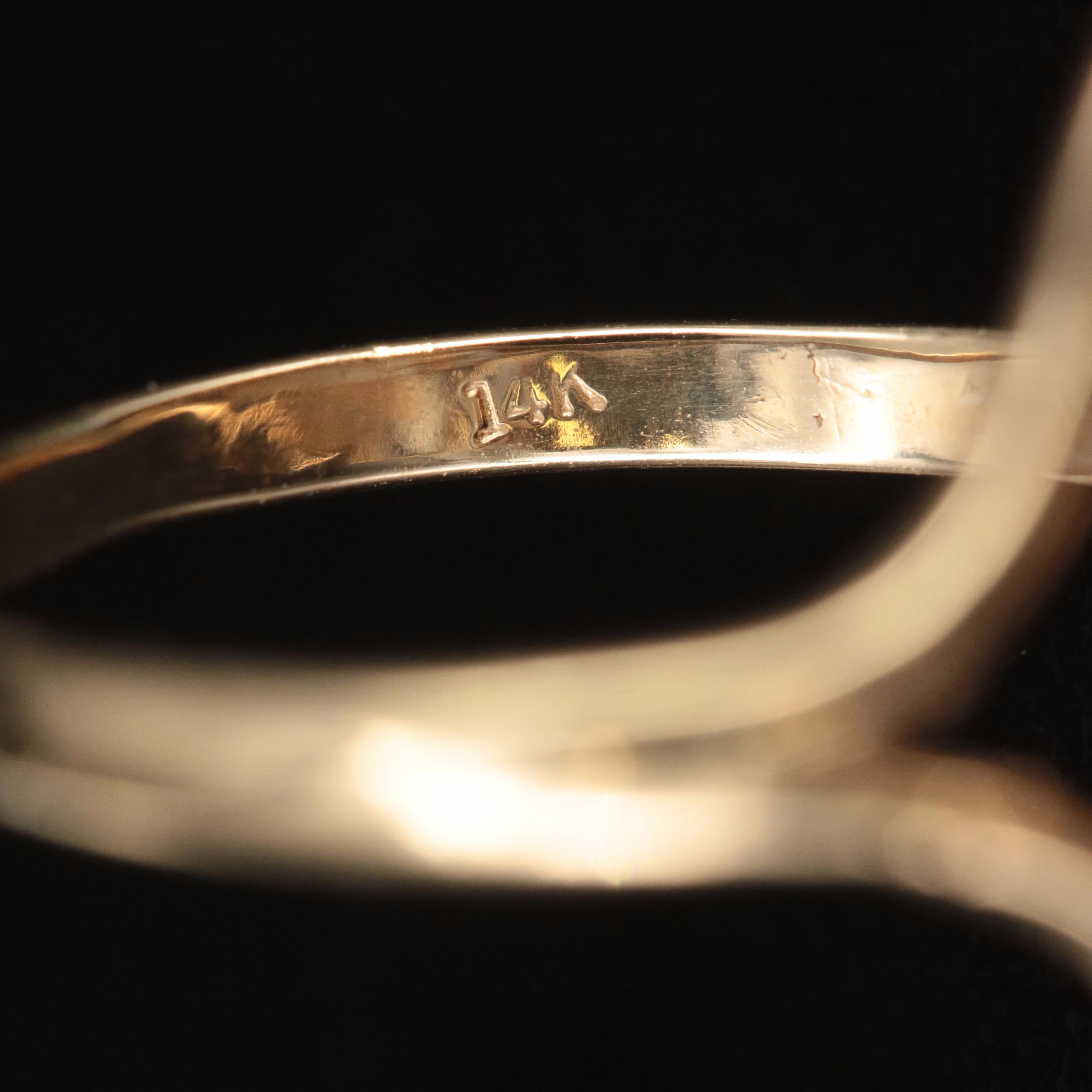 14K Pearl and Diamond Ring