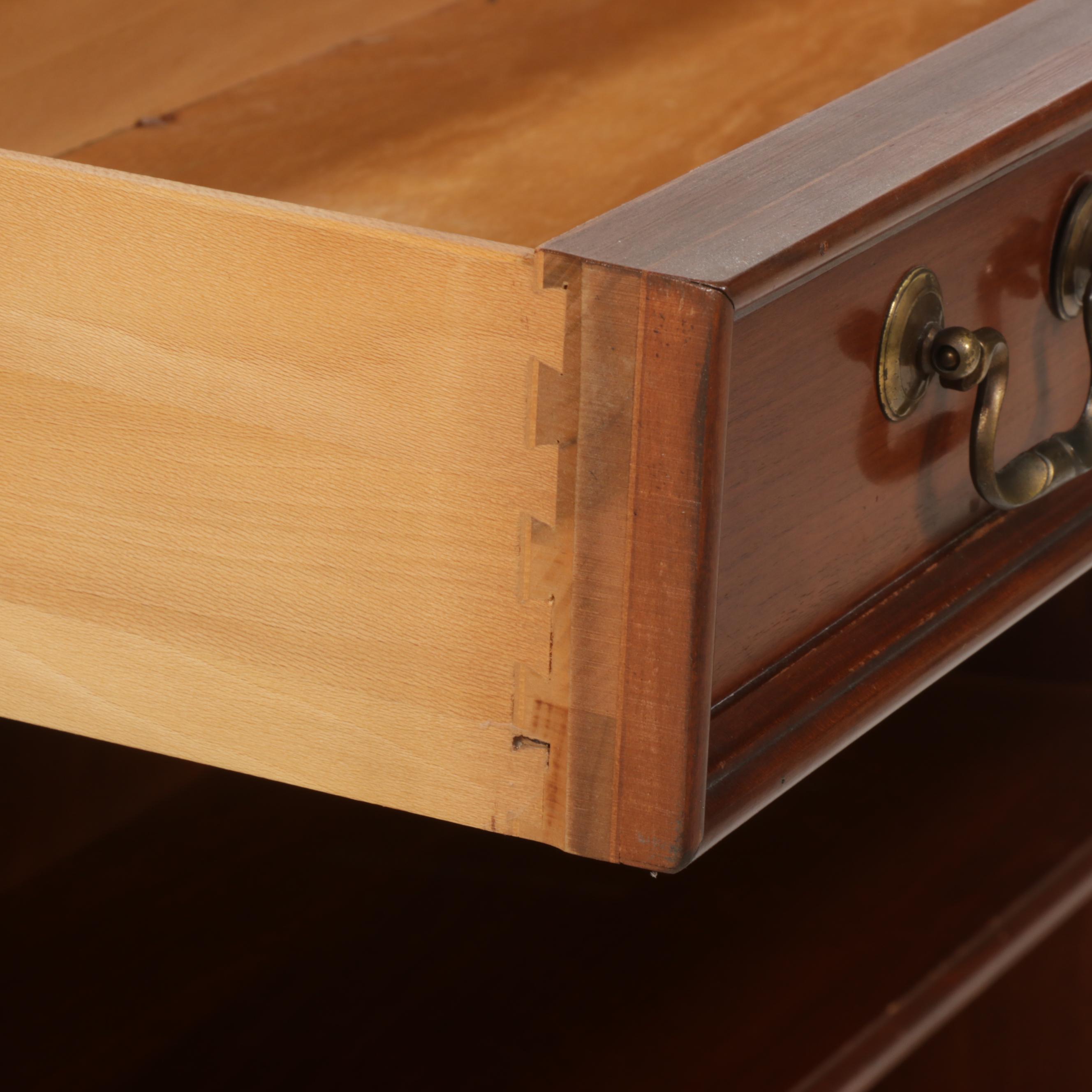 Sligh-Lowry Federal Style Cherrywood Bookcase, Mid-20th Century