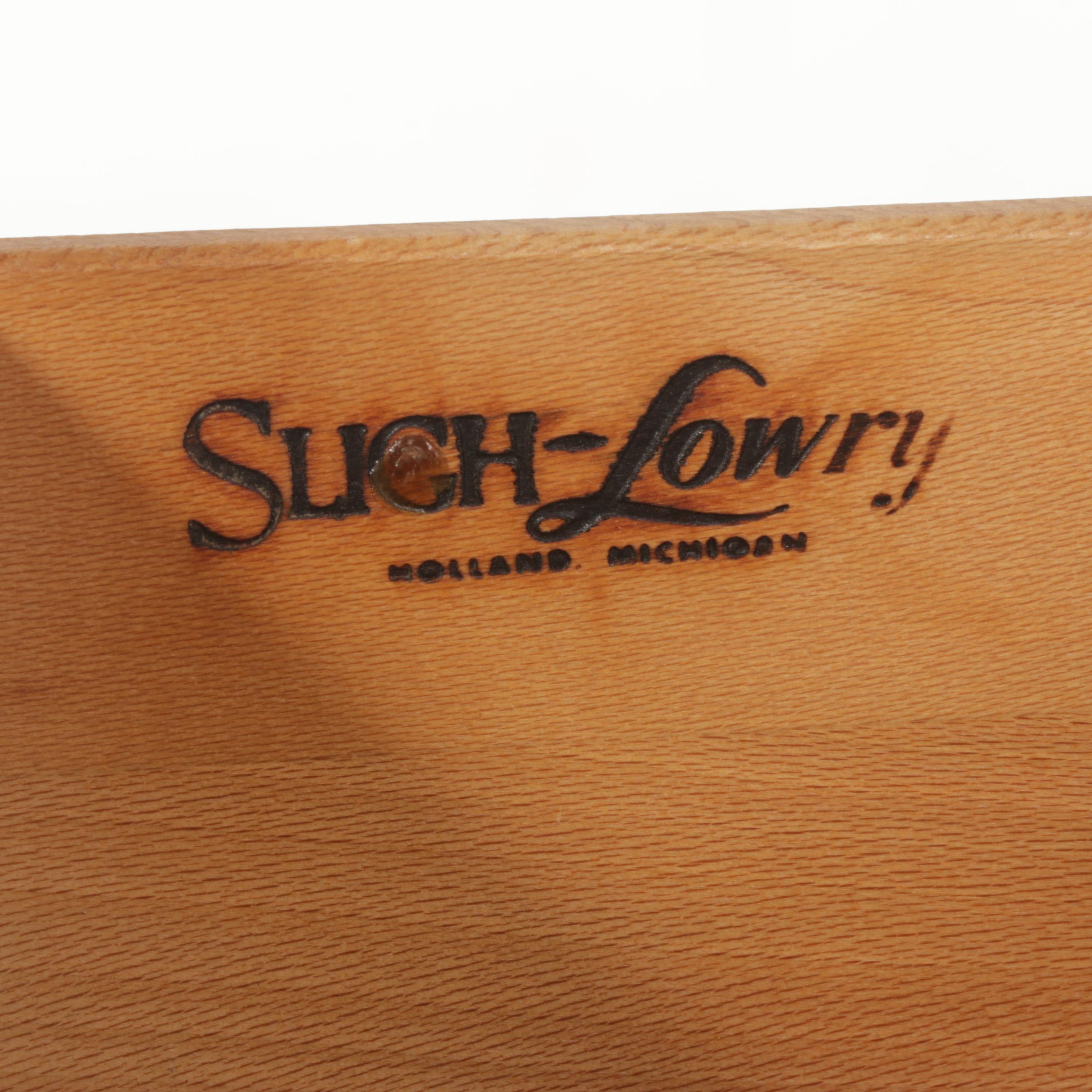 Sligh-Lowry Federal Style Cherrywood Bookcase, Mid-20th Century