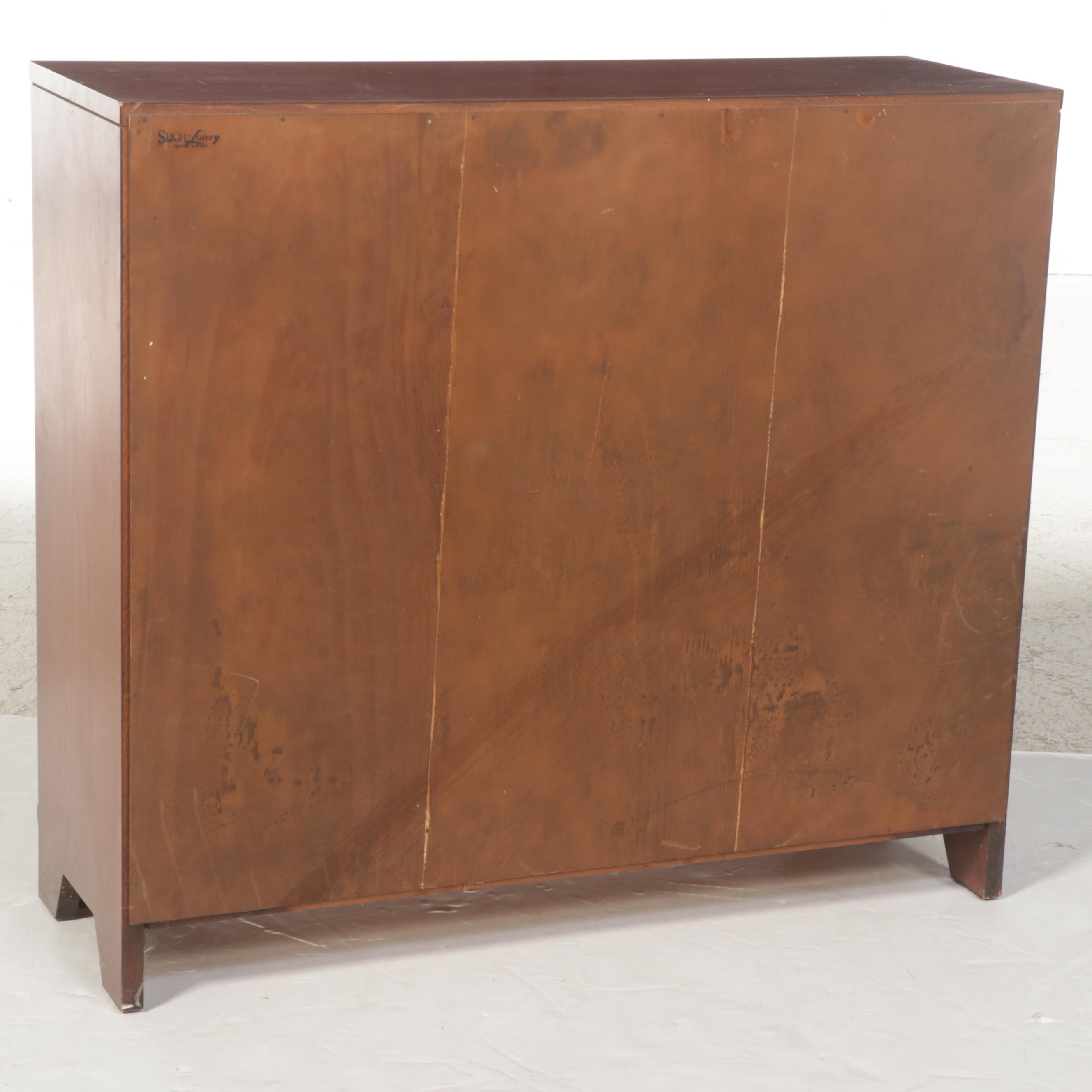 Sligh-Lowry Federal Style Cherrywood Bookcase, Mid-20th Century