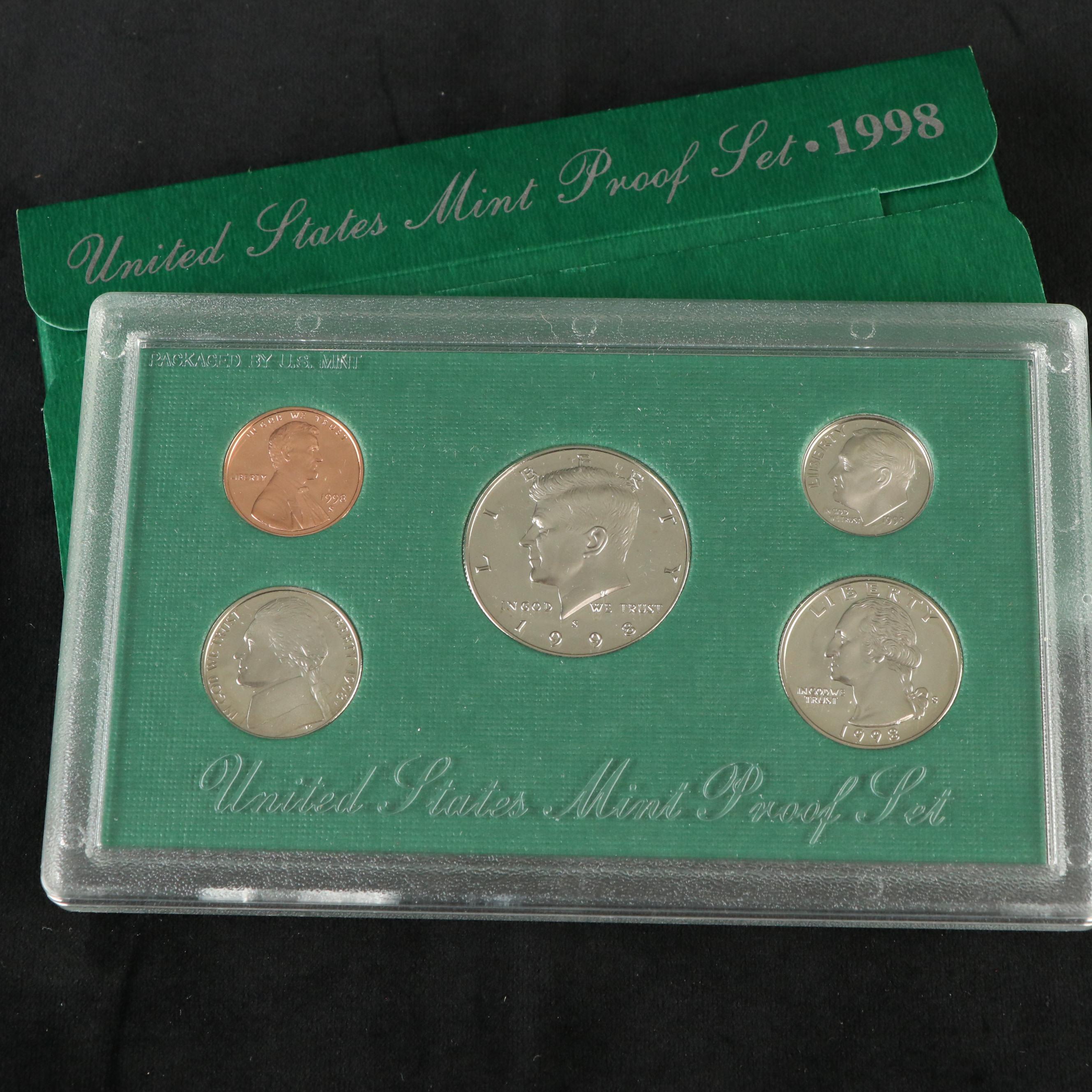 Ninety-Three U.S. Mint Silver Proof Sets and Proof Sets, 1960 to 2020