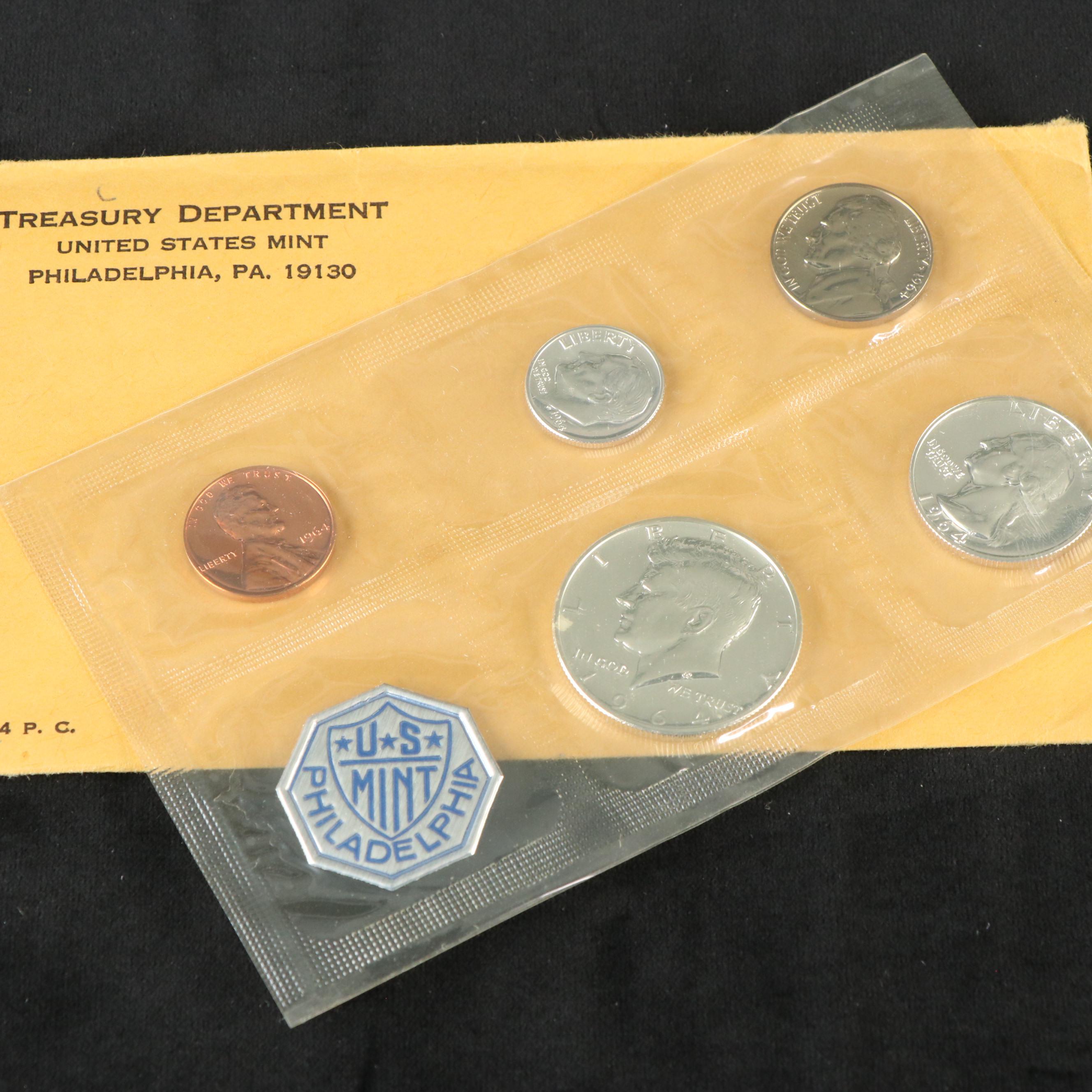 Ninety-Three U.S. Mint Silver Proof Sets and Proof Sets, 1960 to 2020
