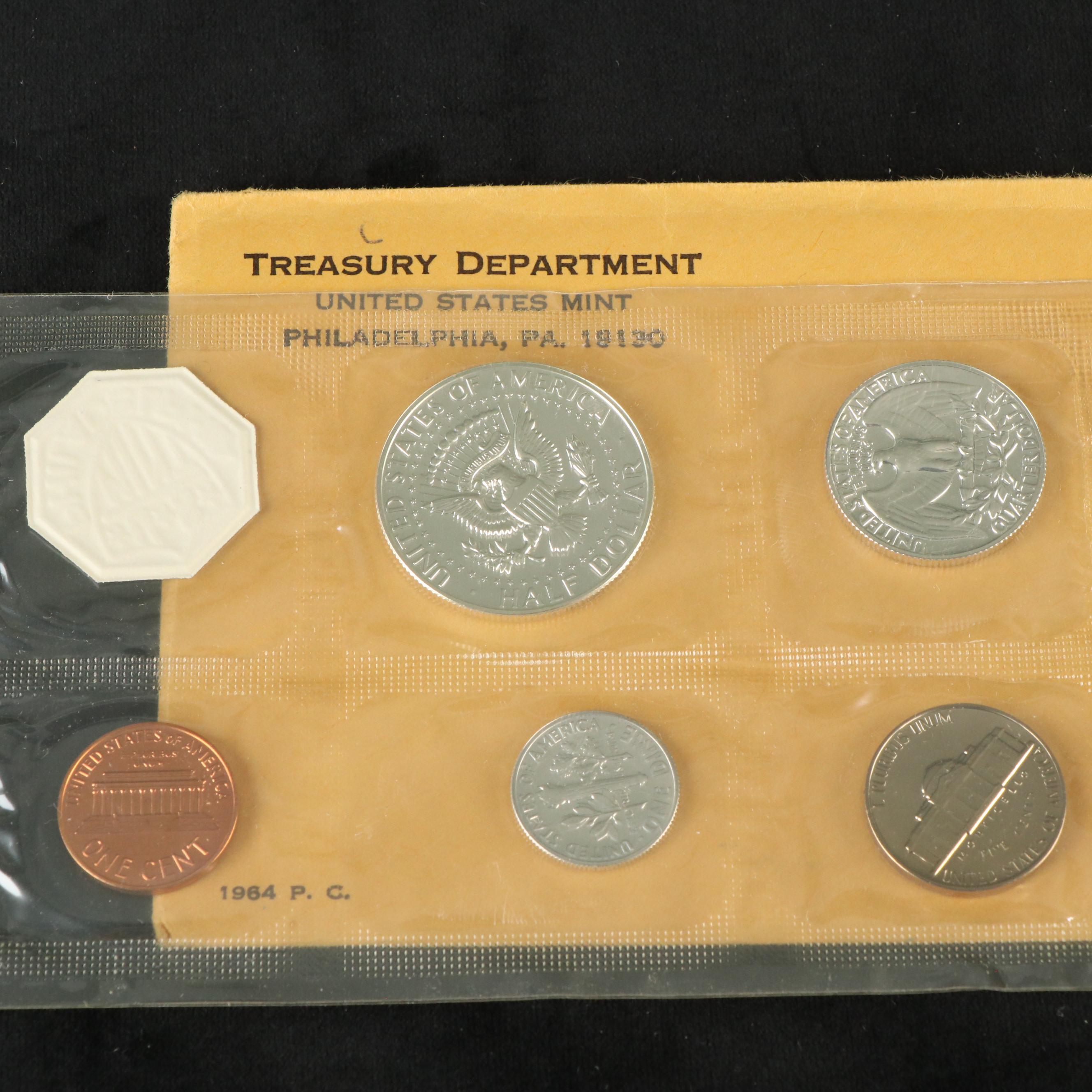 Ninety-Three U.S. Mint Silver Proof Sets and Proof Sets, 1960 to 2020