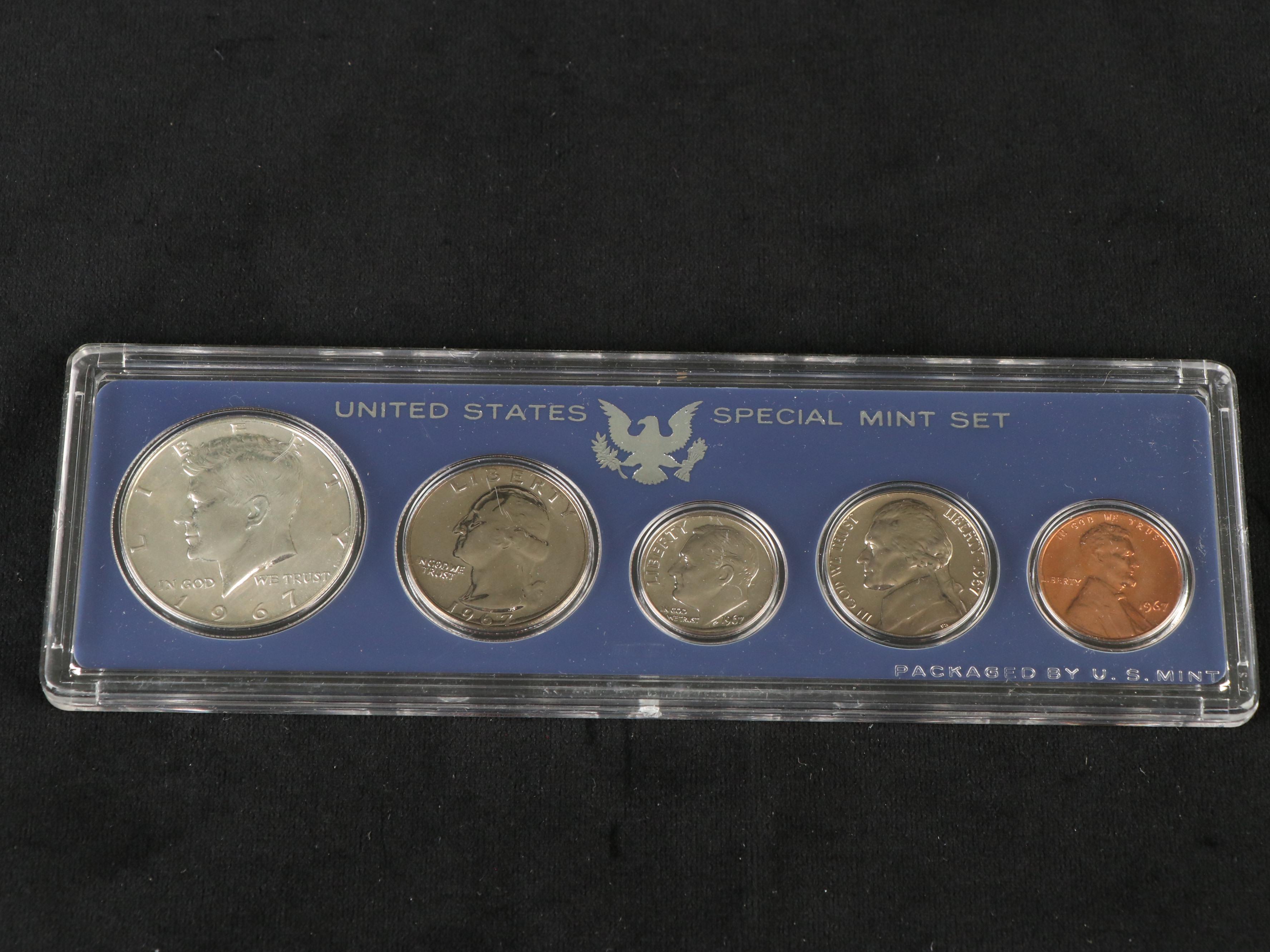 Ninety-Three U.S. Mint Silver Proof Sets and Proof Sets, 1960 to 2020