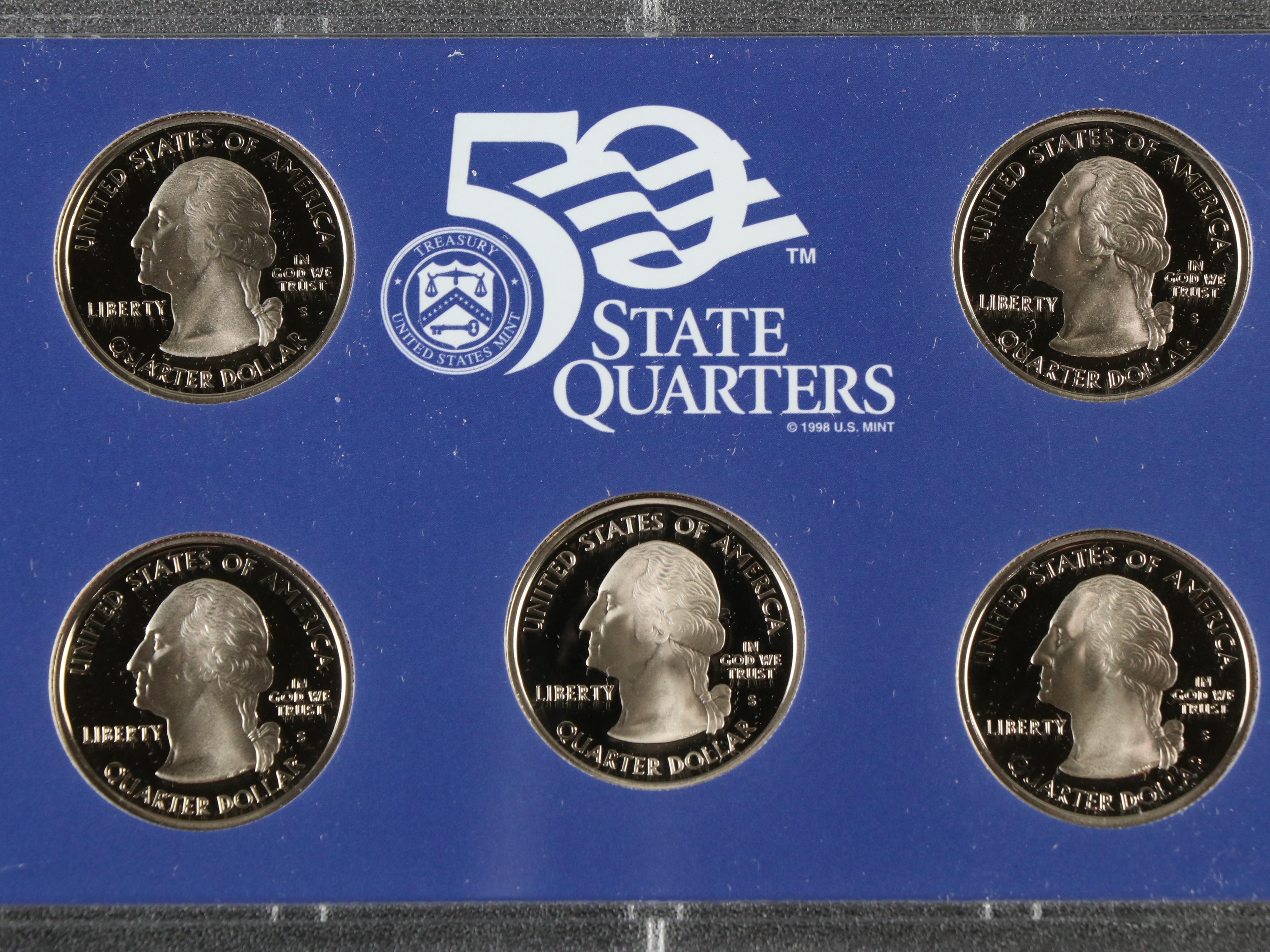 Ninety-Three U.S. Mint Silver Proof Sets and Proof Sets, 1960 to 2020
