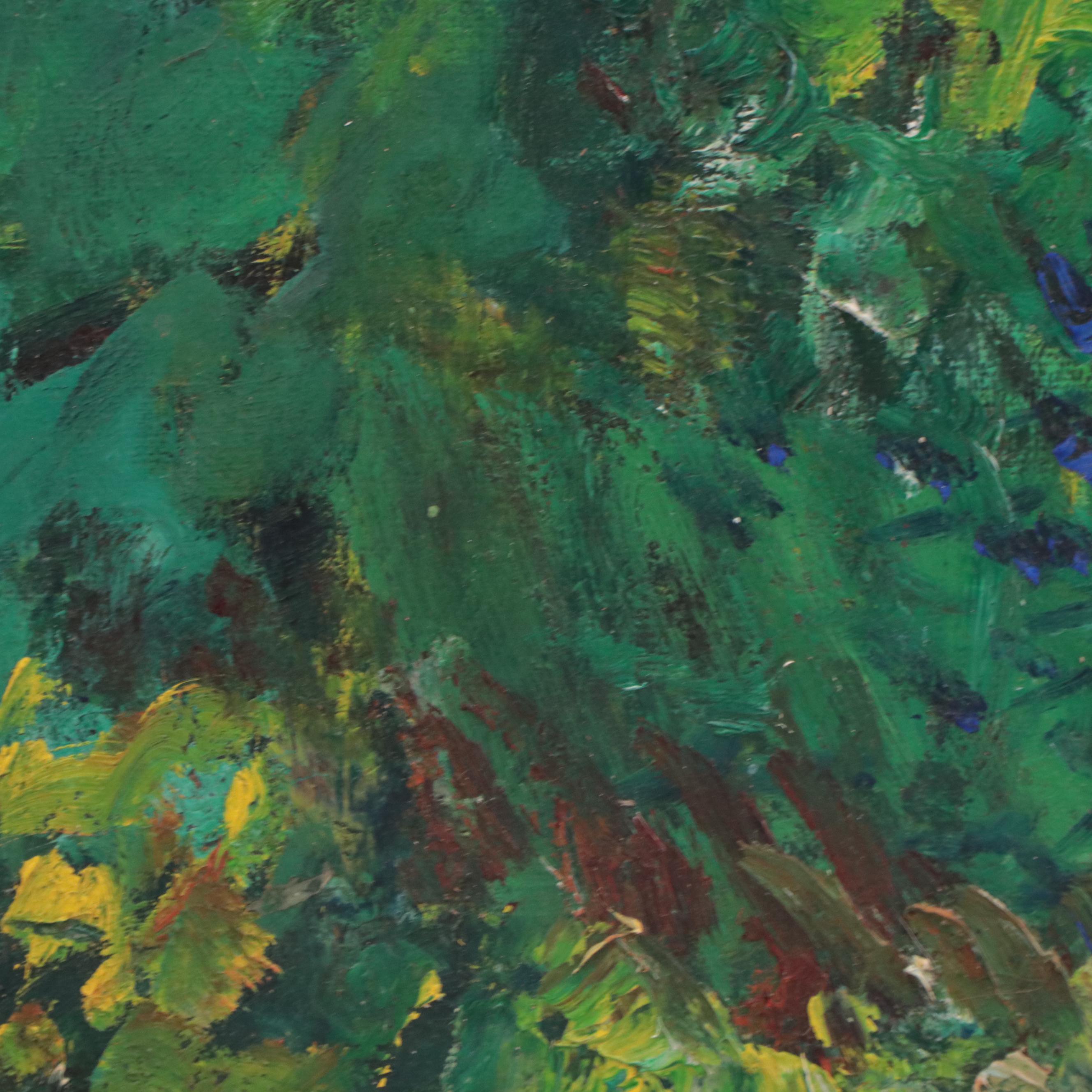 Paul Petit French Provencal Landscape Oil Painting 