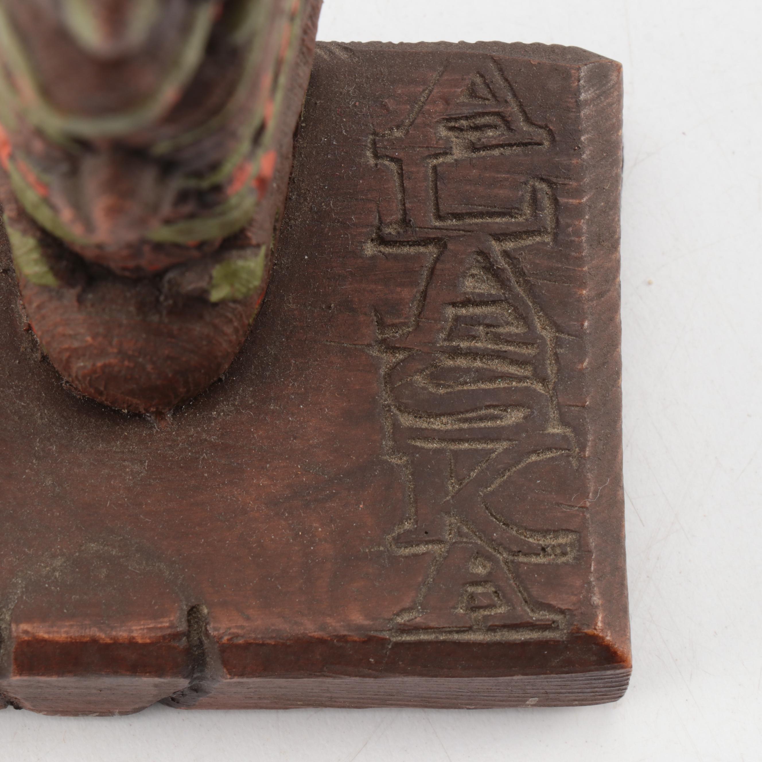 Native American Pottery Collection with Polychrome Kachina and Hawaiian Carving