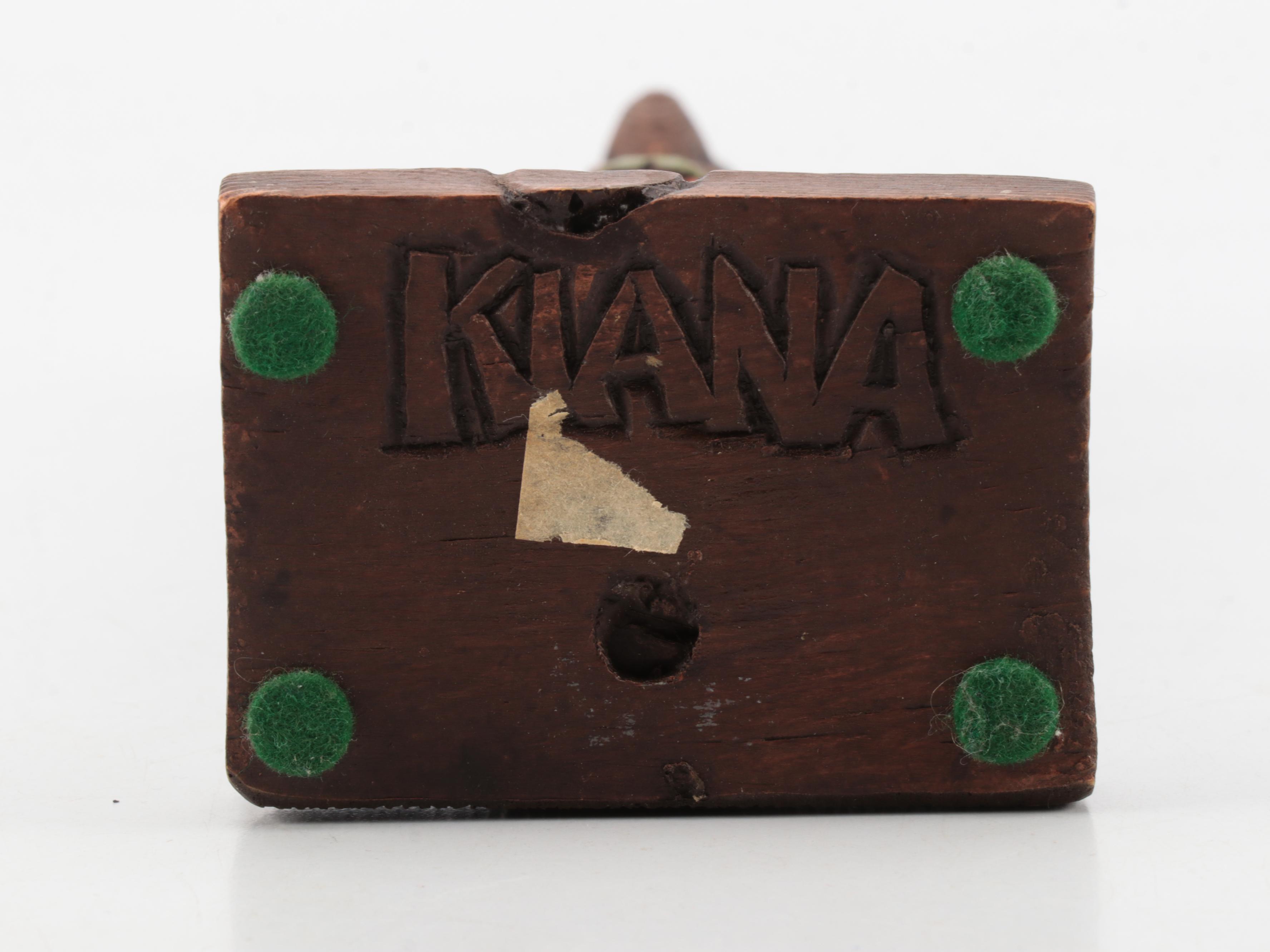 Native American Pottery Collection with Polychrome Kachina and Hawaiian Carving