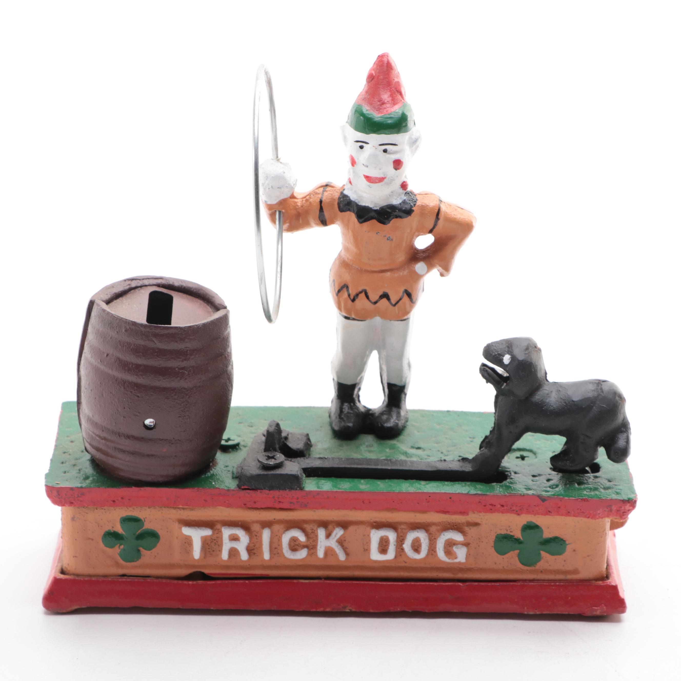 Cast Iron Trick Dog and Race Horse Mechanical Coin Banks EBTH