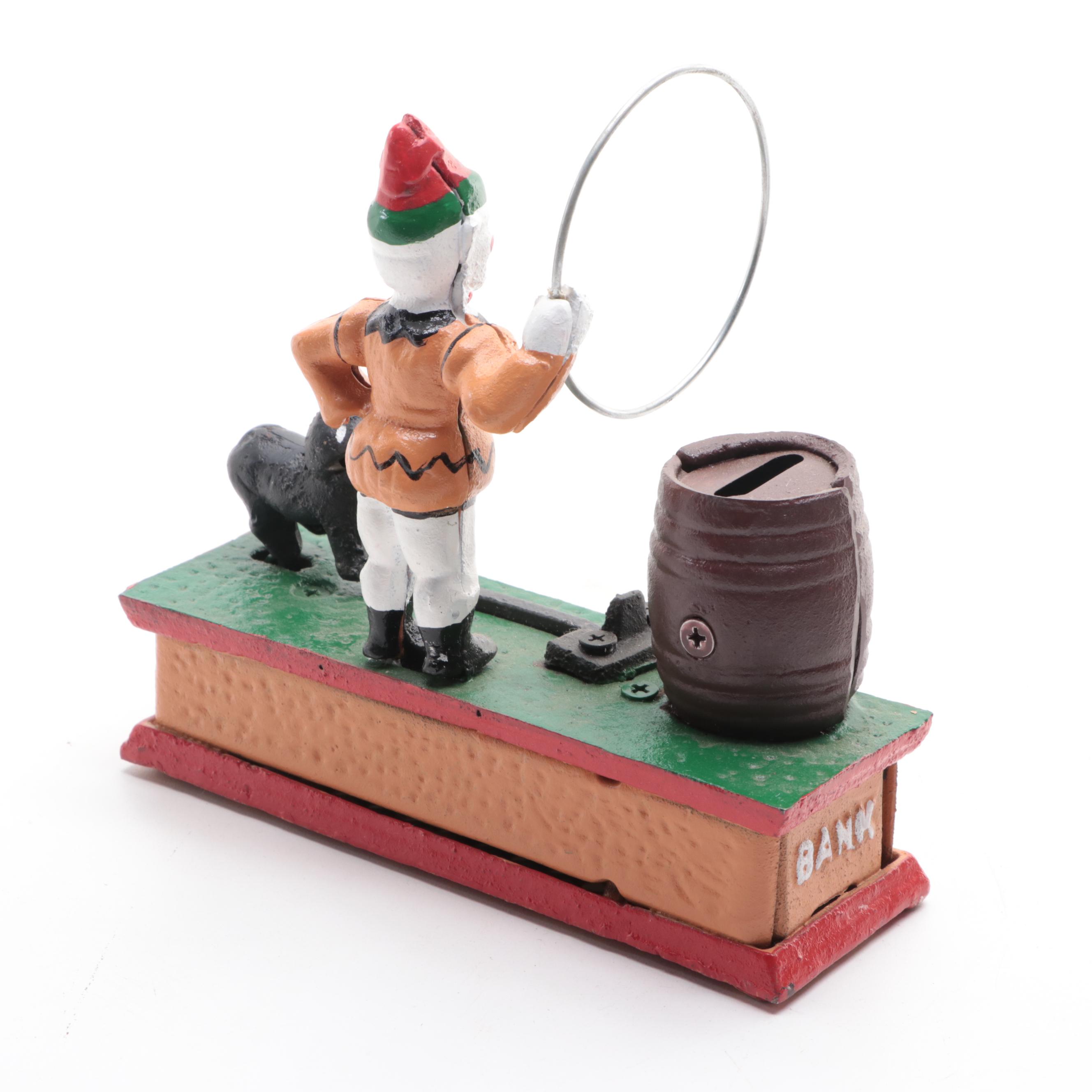 Cast Iron Trick Dog and Race Horse Mechanical Coin Banks EBTH