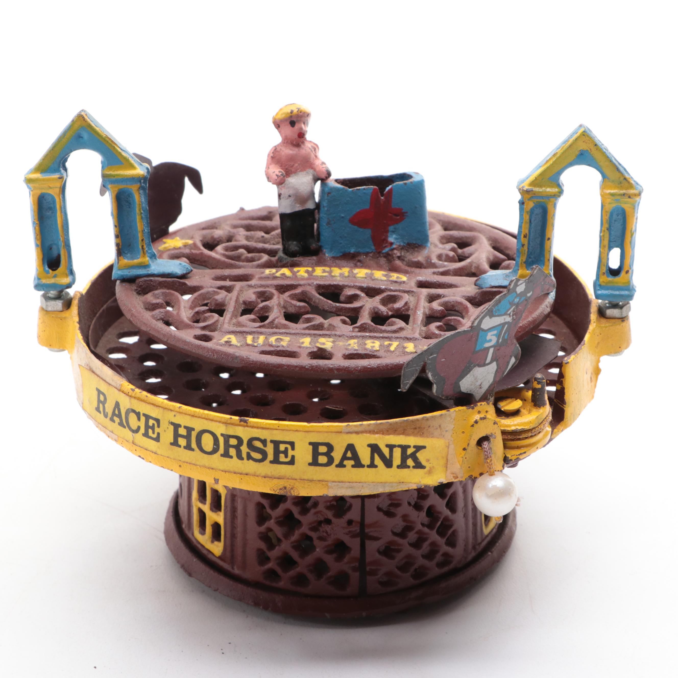 Cast Iron Trick Dog and Race Horse Mechanical Coin Banks EBTH