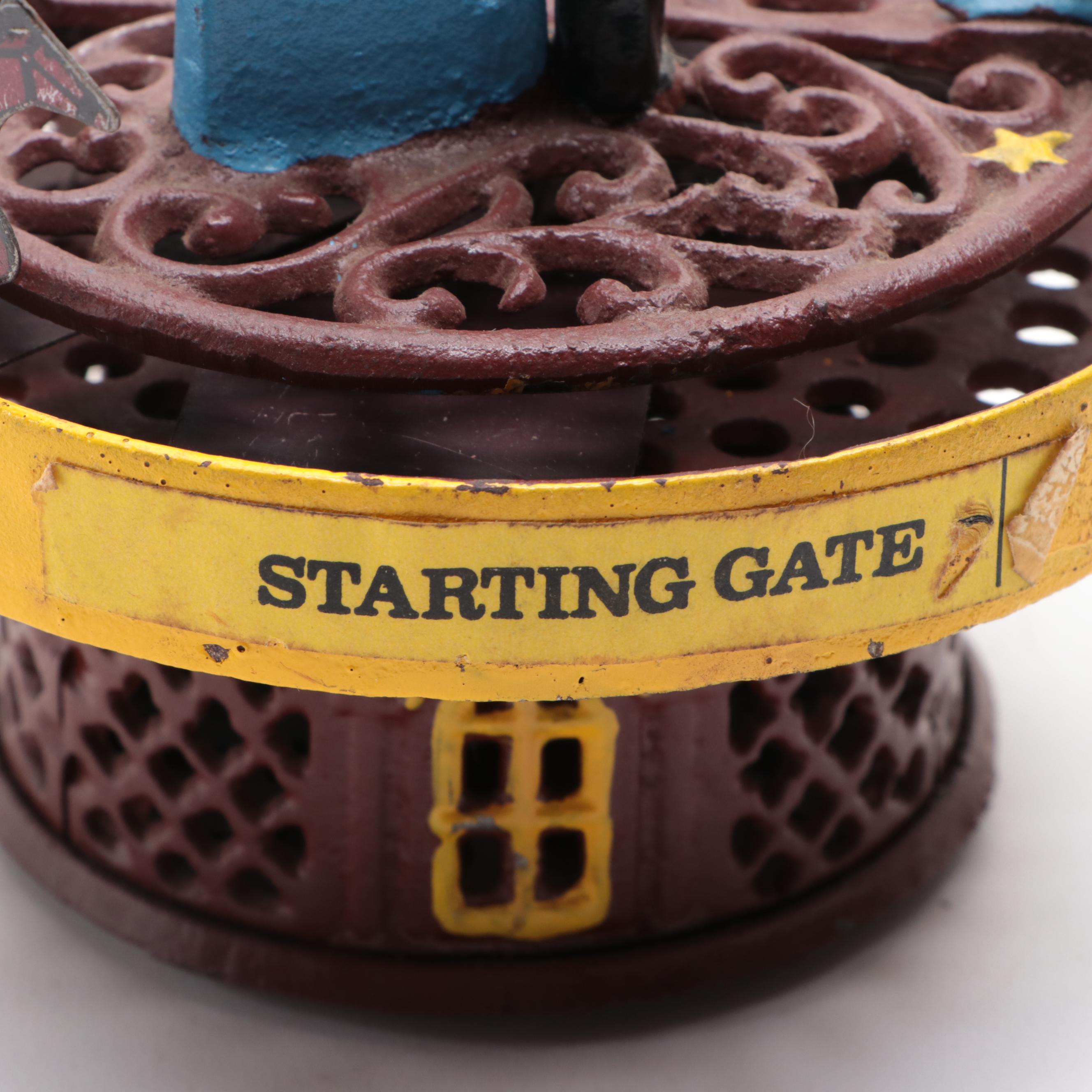 Cast Iron Trick Dog and Race Horse Mechanical Coin Banks