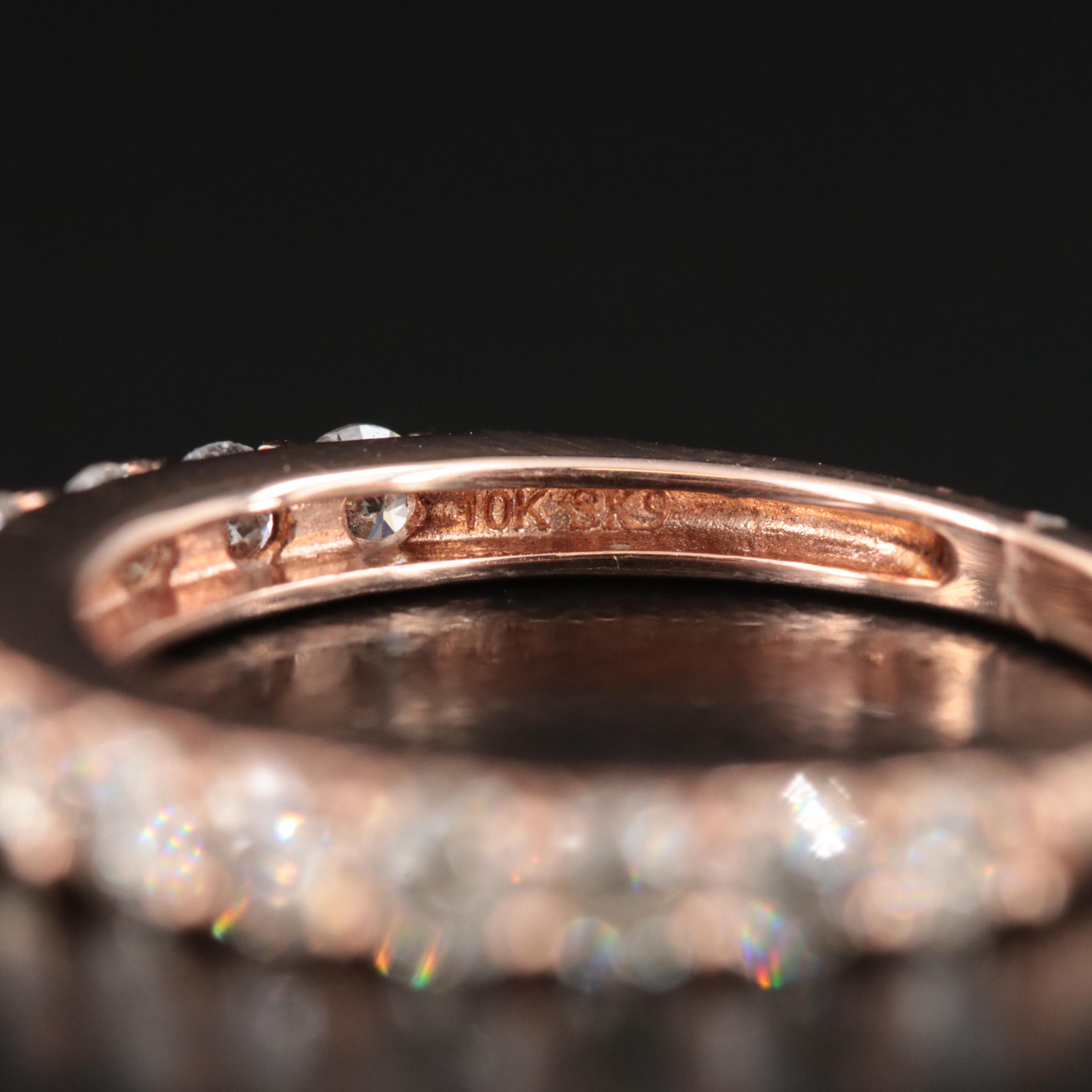 10K Rose Gold 1.00 CTW Diamond Ring