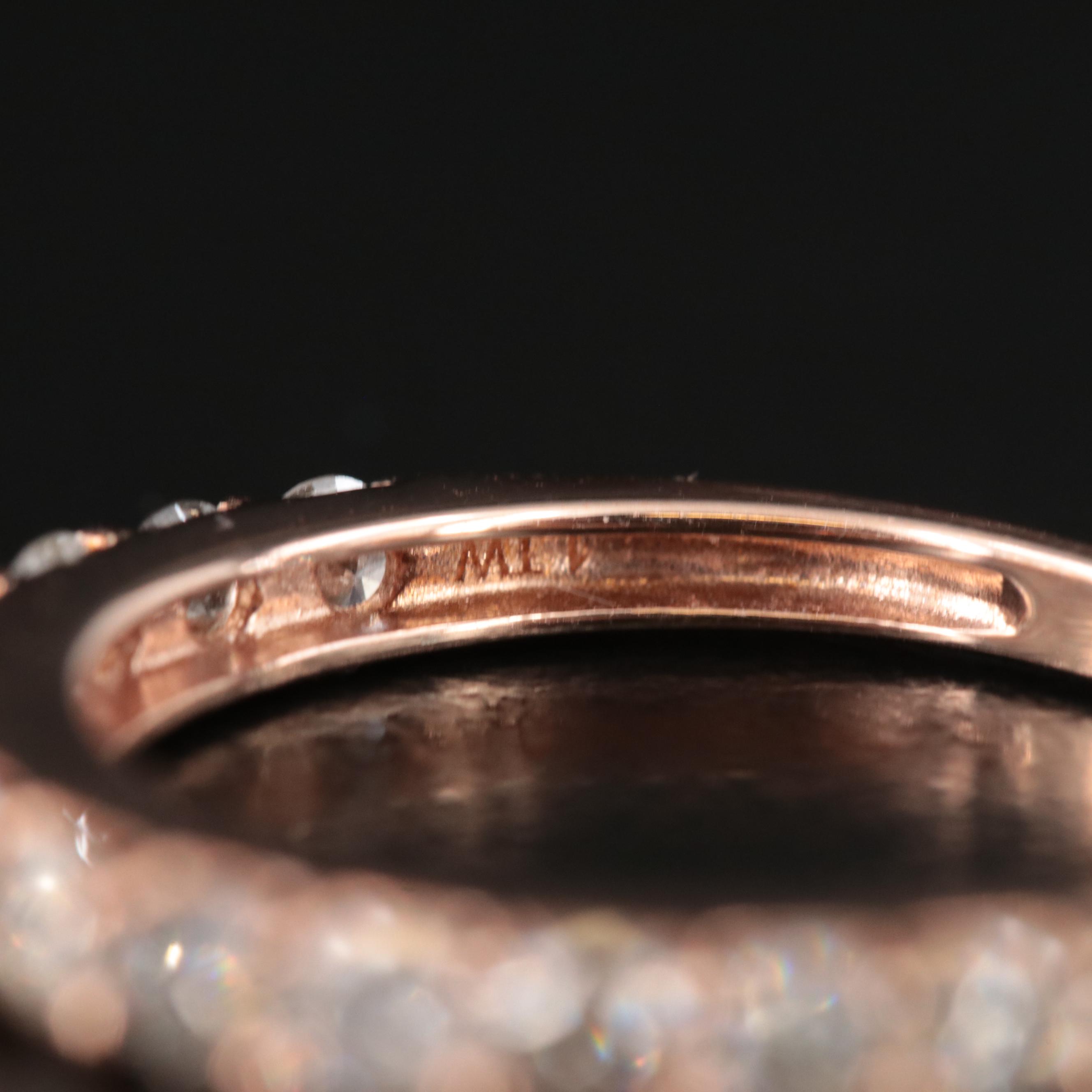 10K Rose Gold 1.00 CTW Diamond Ring