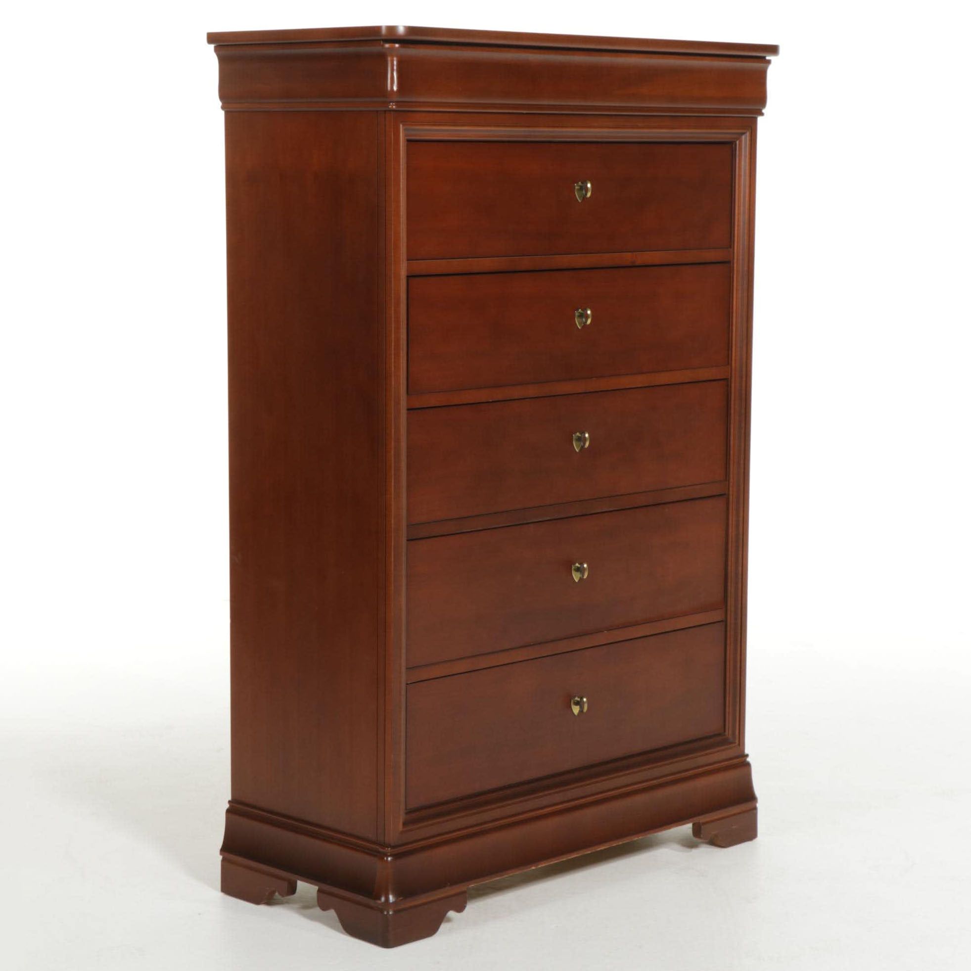 Thomasville Impressions Cherry Five Drawer Dresser in Merlot Finish