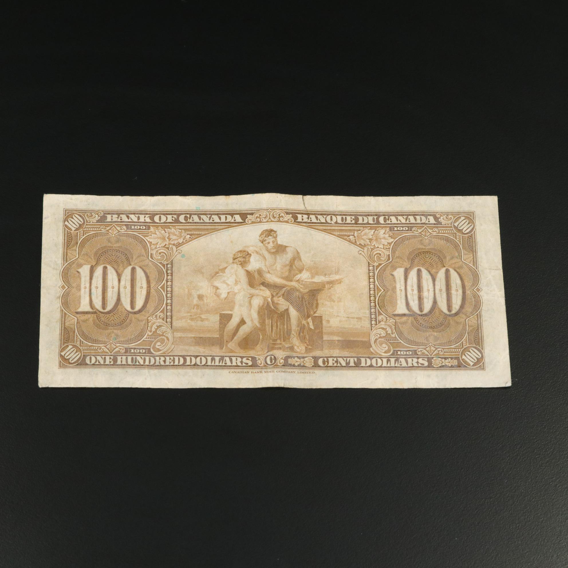 Canada 1937 One Hundred Dollar Note