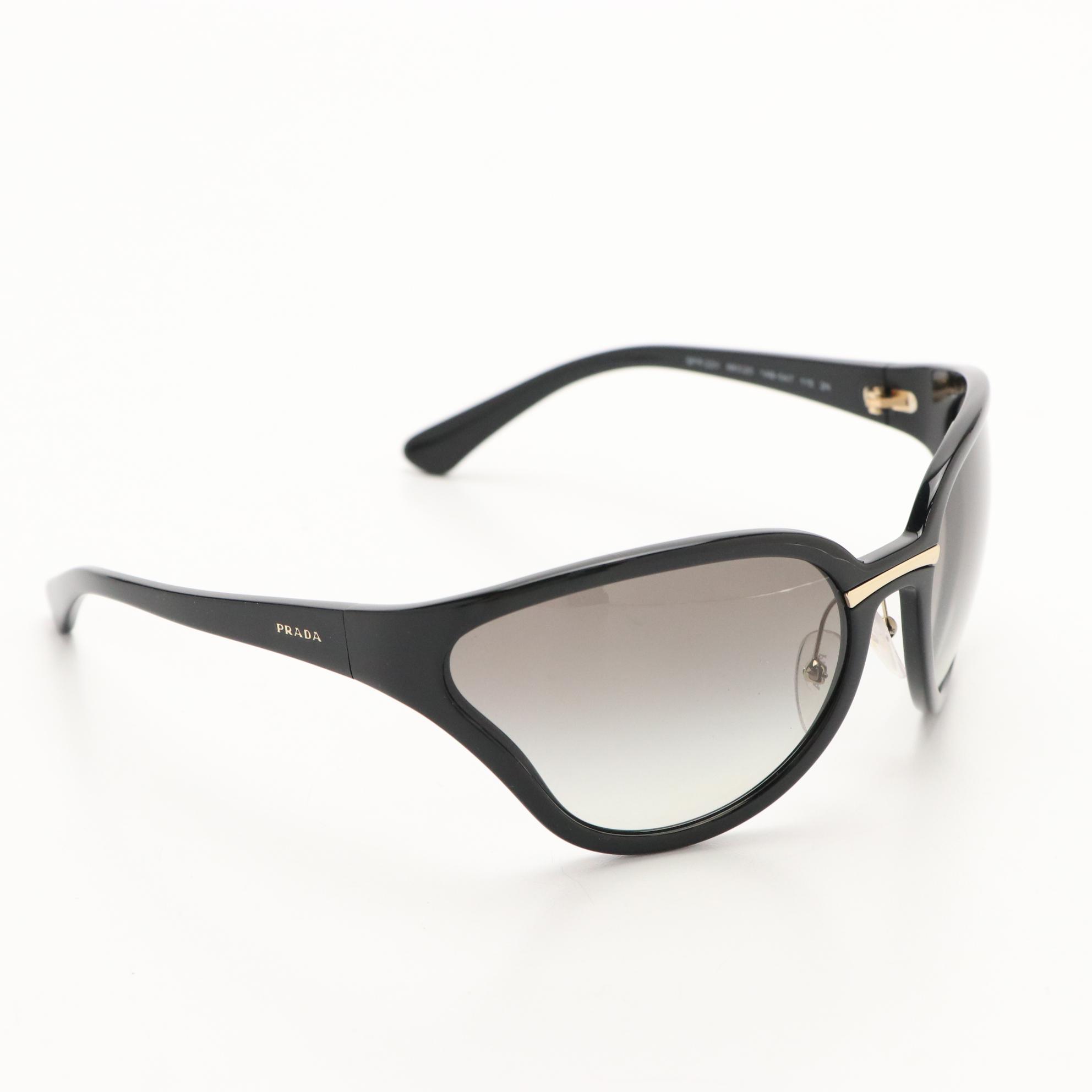 Prada SPR22V Black Butterfly Sunglasses with Case