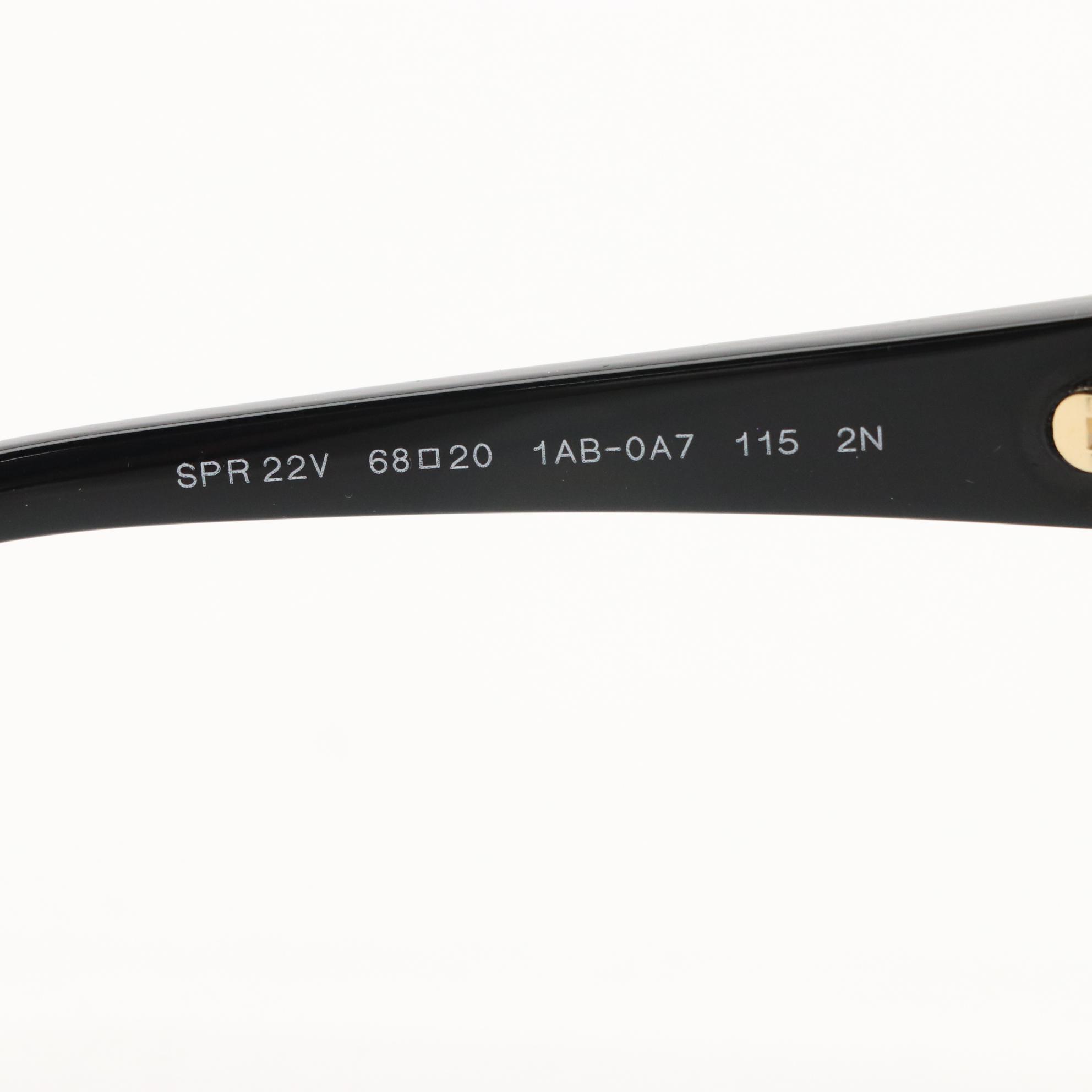 Prada SPR22V Black Butterfly Sunglasses with Case