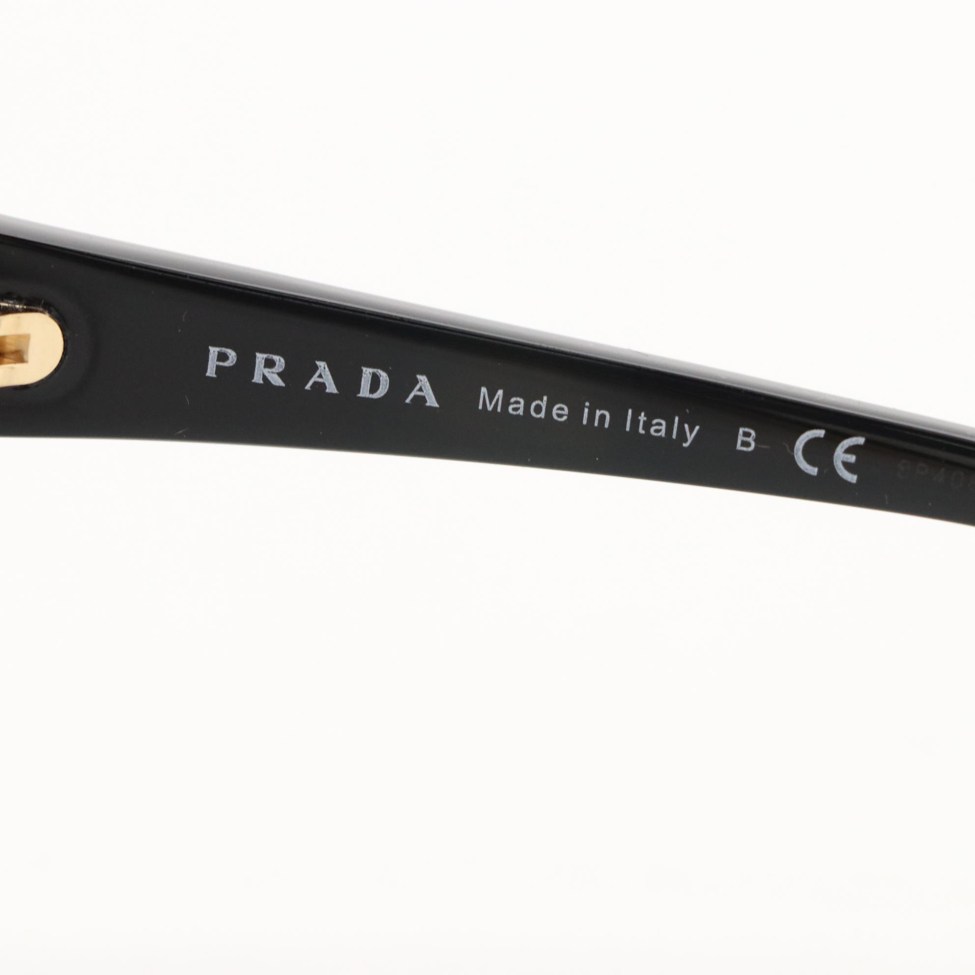 Prada SPR22V Black Butterfly Sunglasses with Case