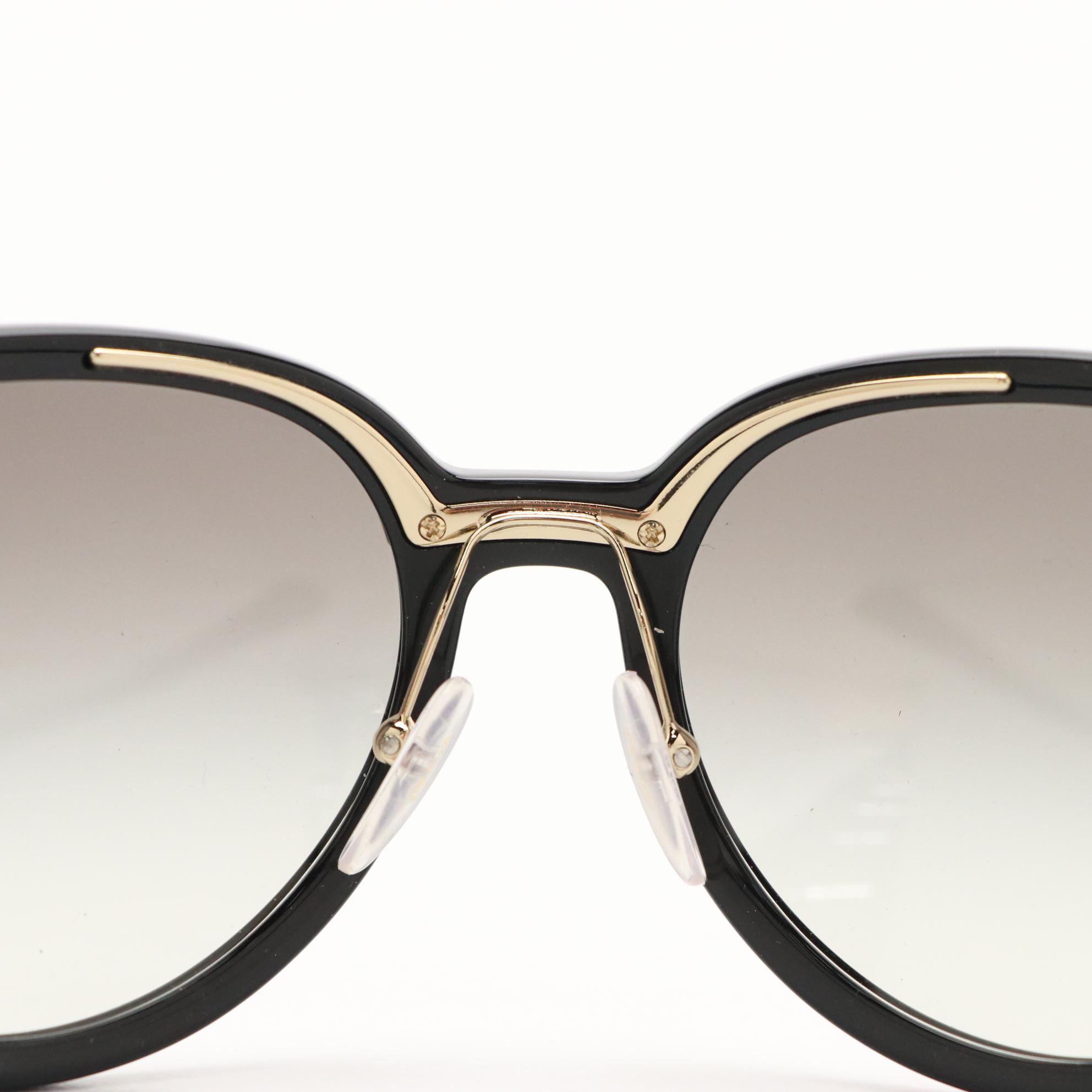 Prada SPR22V Black Butterfly Sunglasses with Case