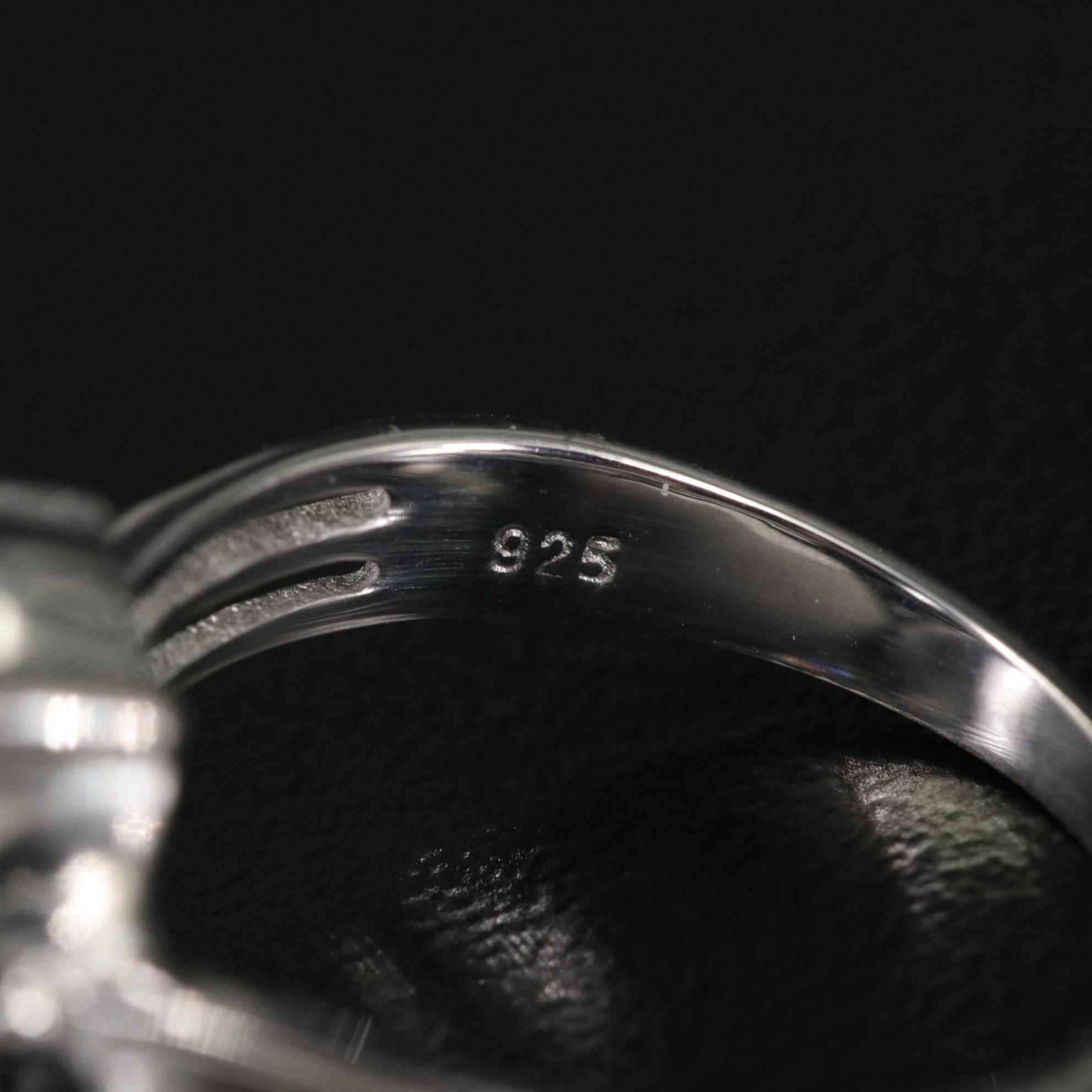 Sterling Blue Topaz and Sapphire Ring