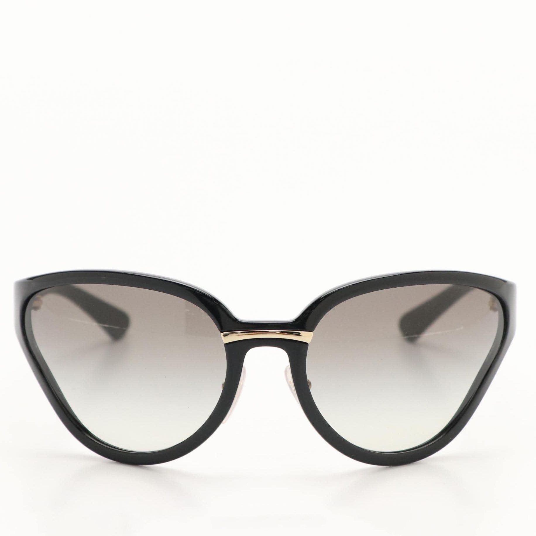 Prada SPR22V Black Butterfly Sunglasses with Case