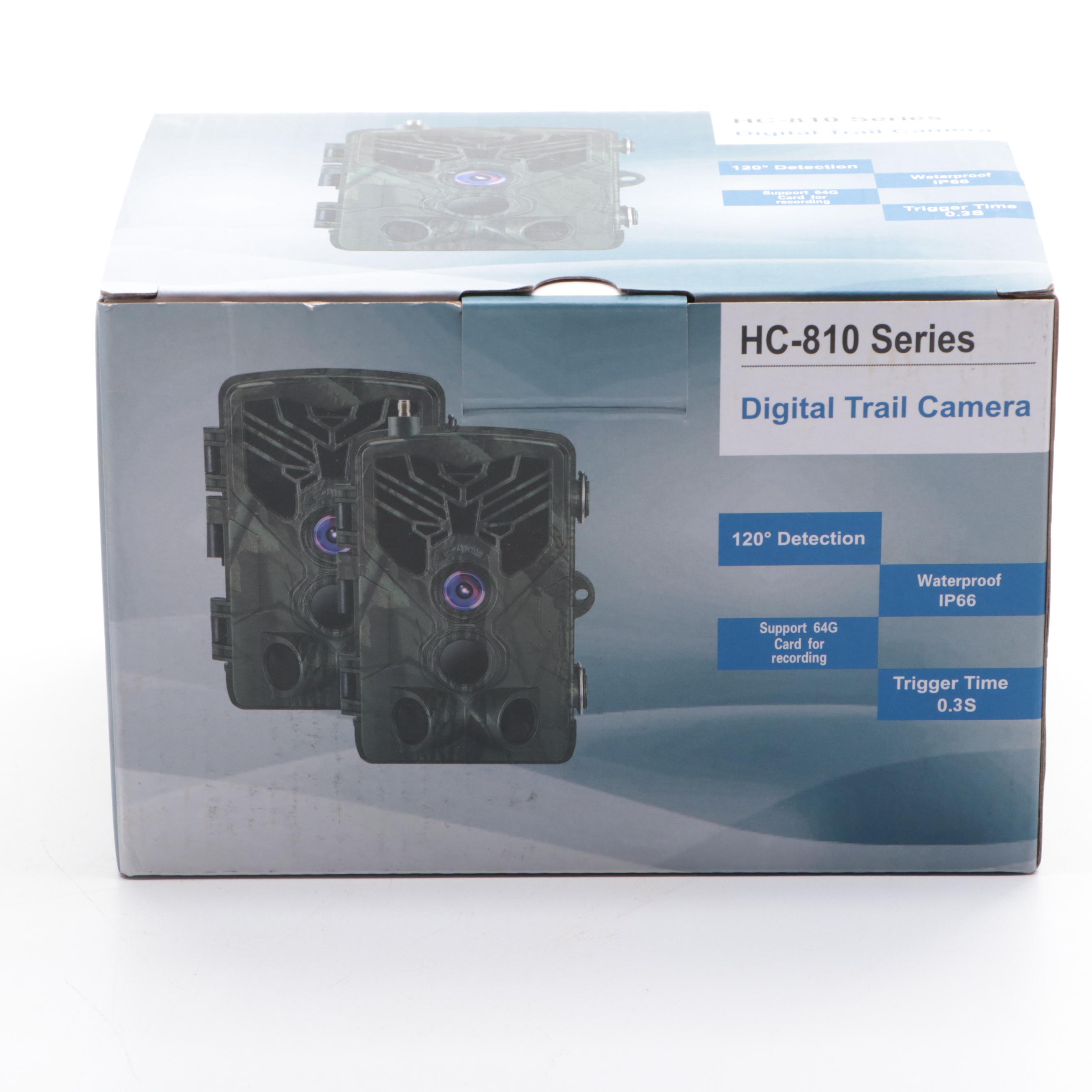 Two HC-810 Series Digital Trail Cameras