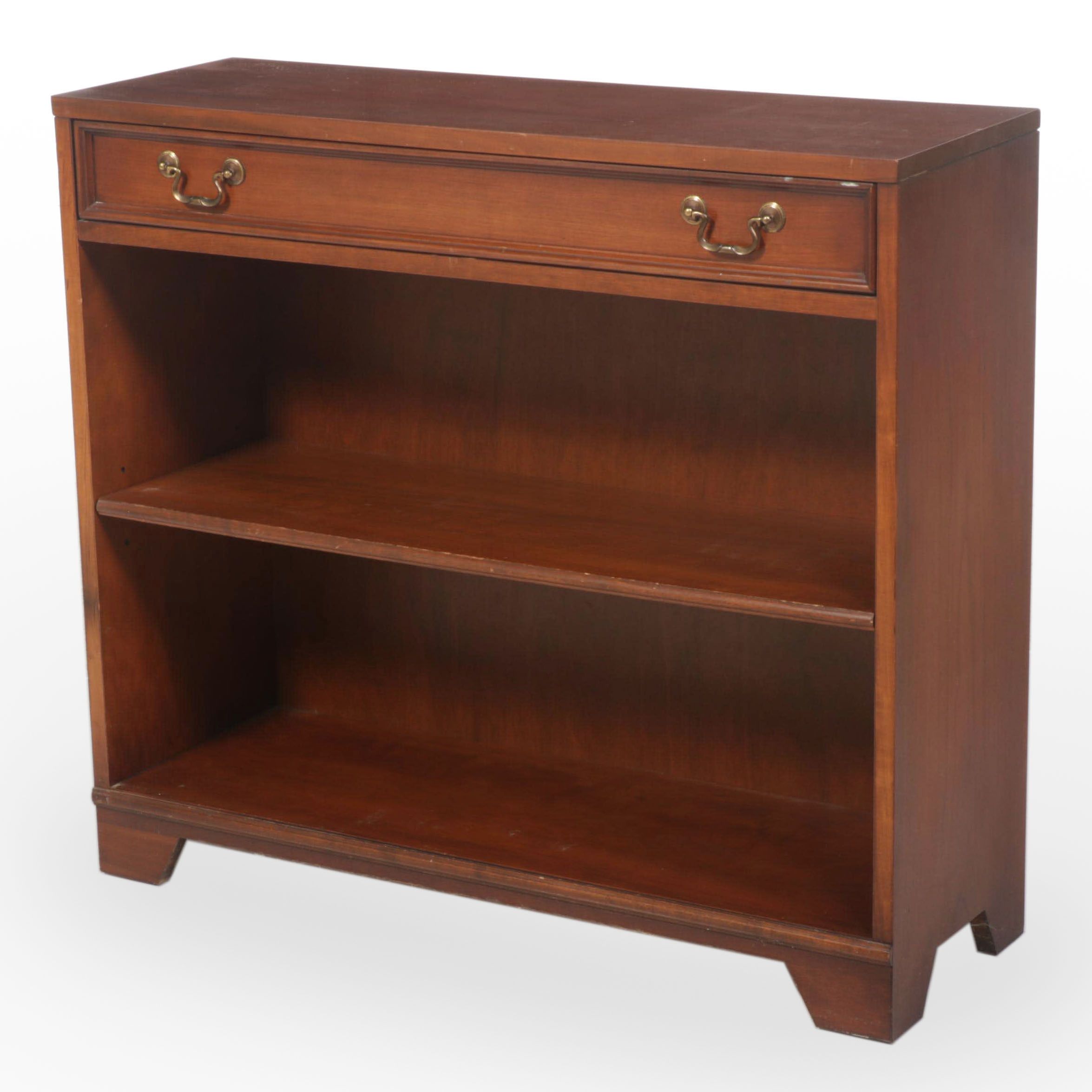 Sligh-Lowry Federal Style Cherrywood Bookcase, Mid-20th Century