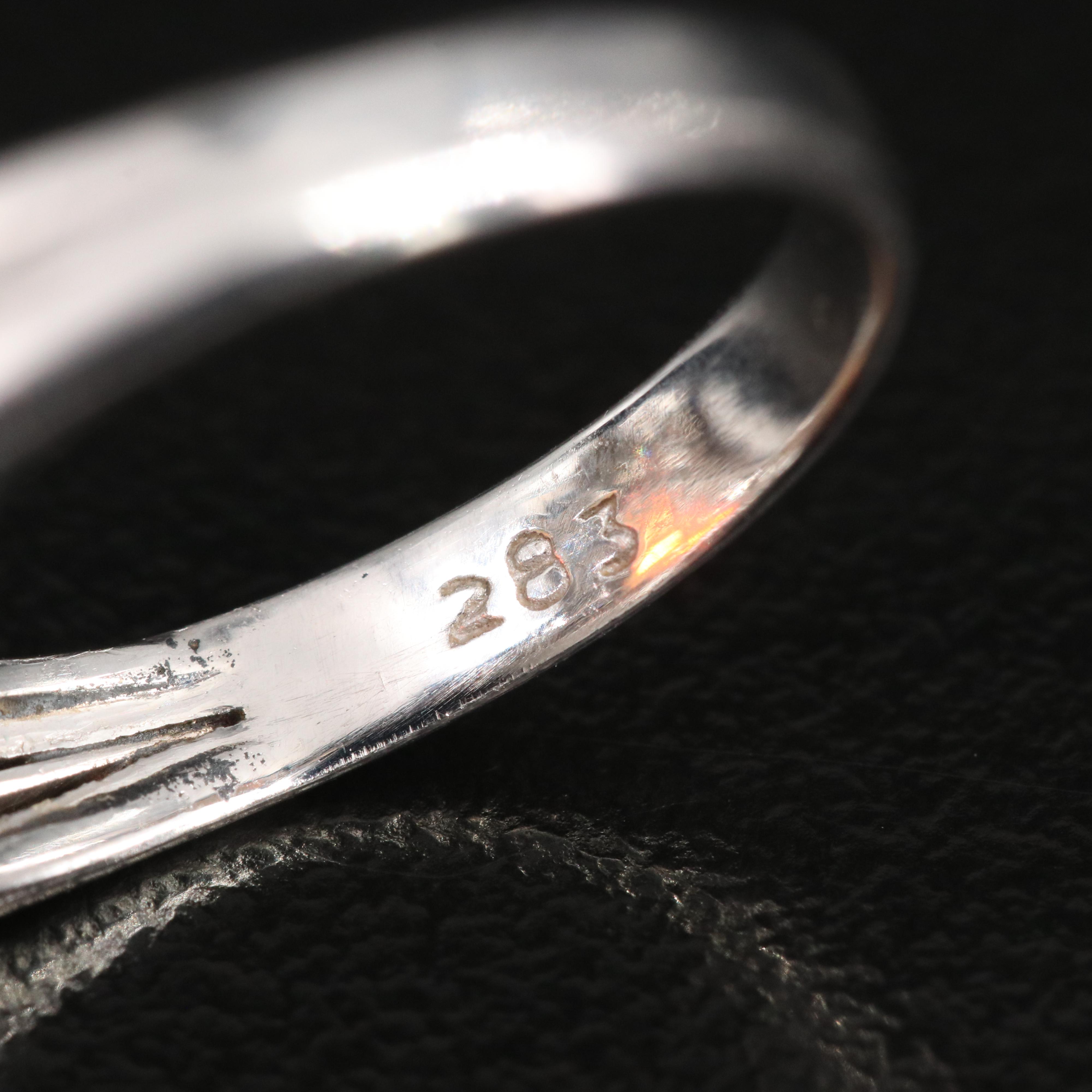 Platinum Opal and Diamond Ring