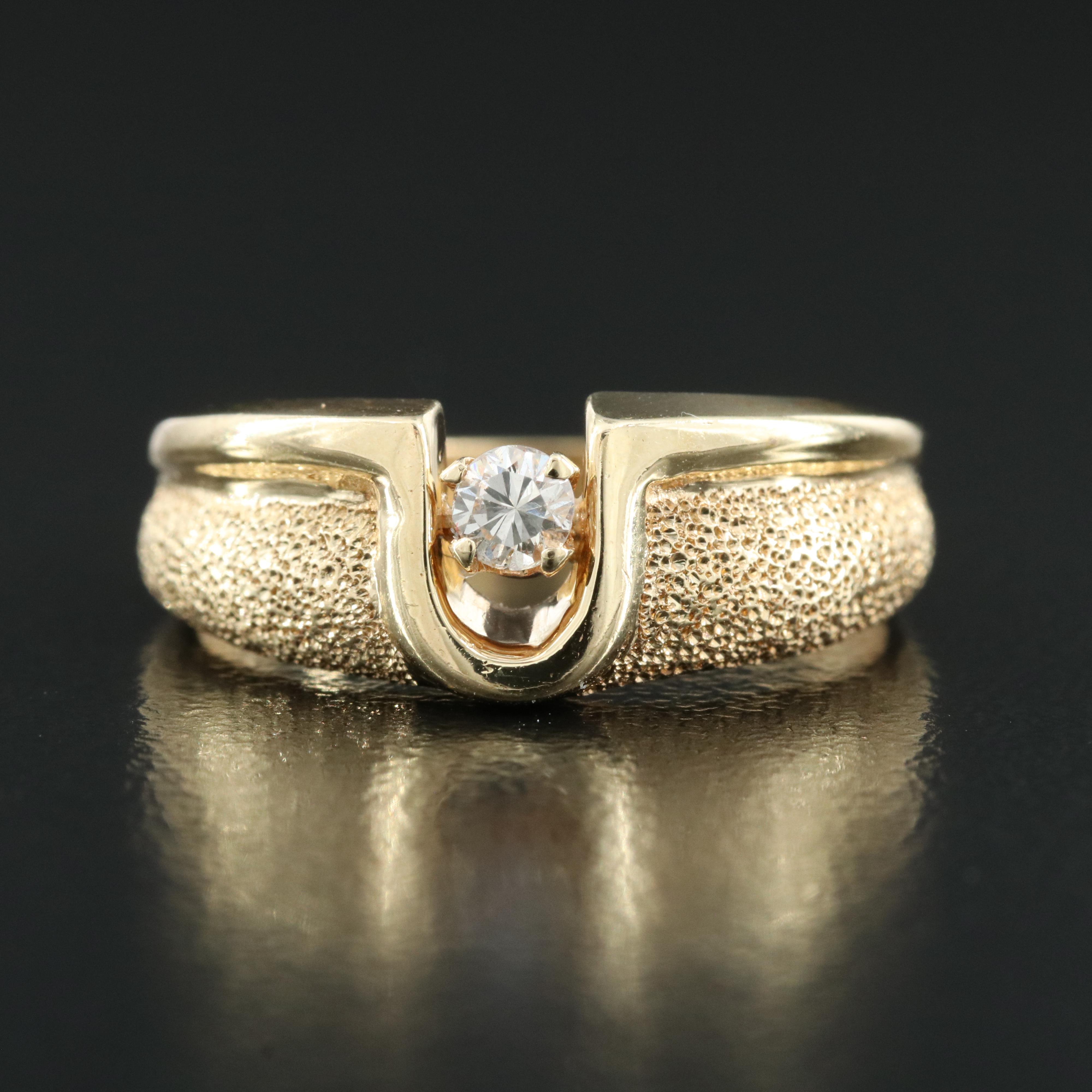 Beverly Hills Gold 14K 0.10 CT Diamond Ring