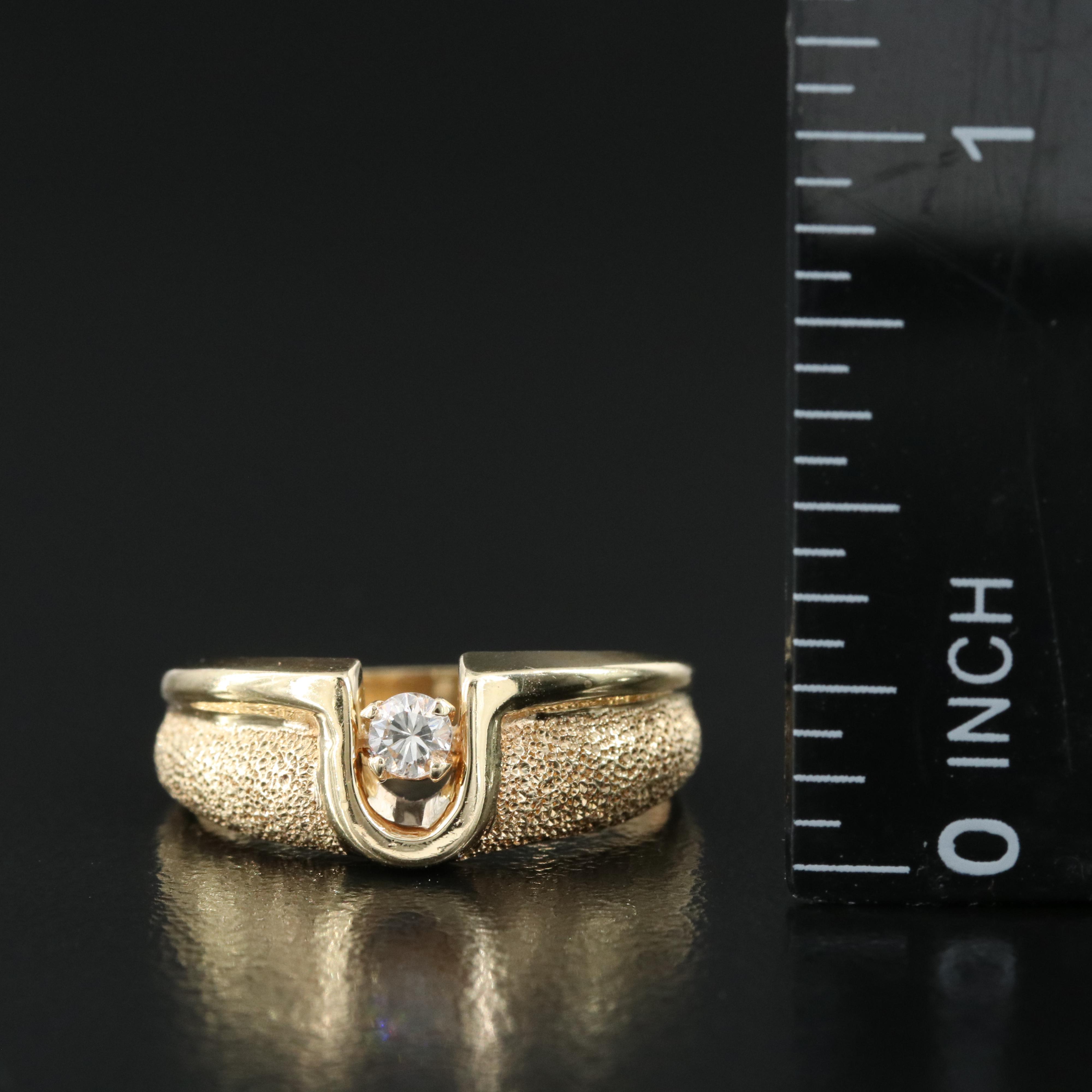 Beverly Hills Gold 14K 0.10 CT Diamond Ring