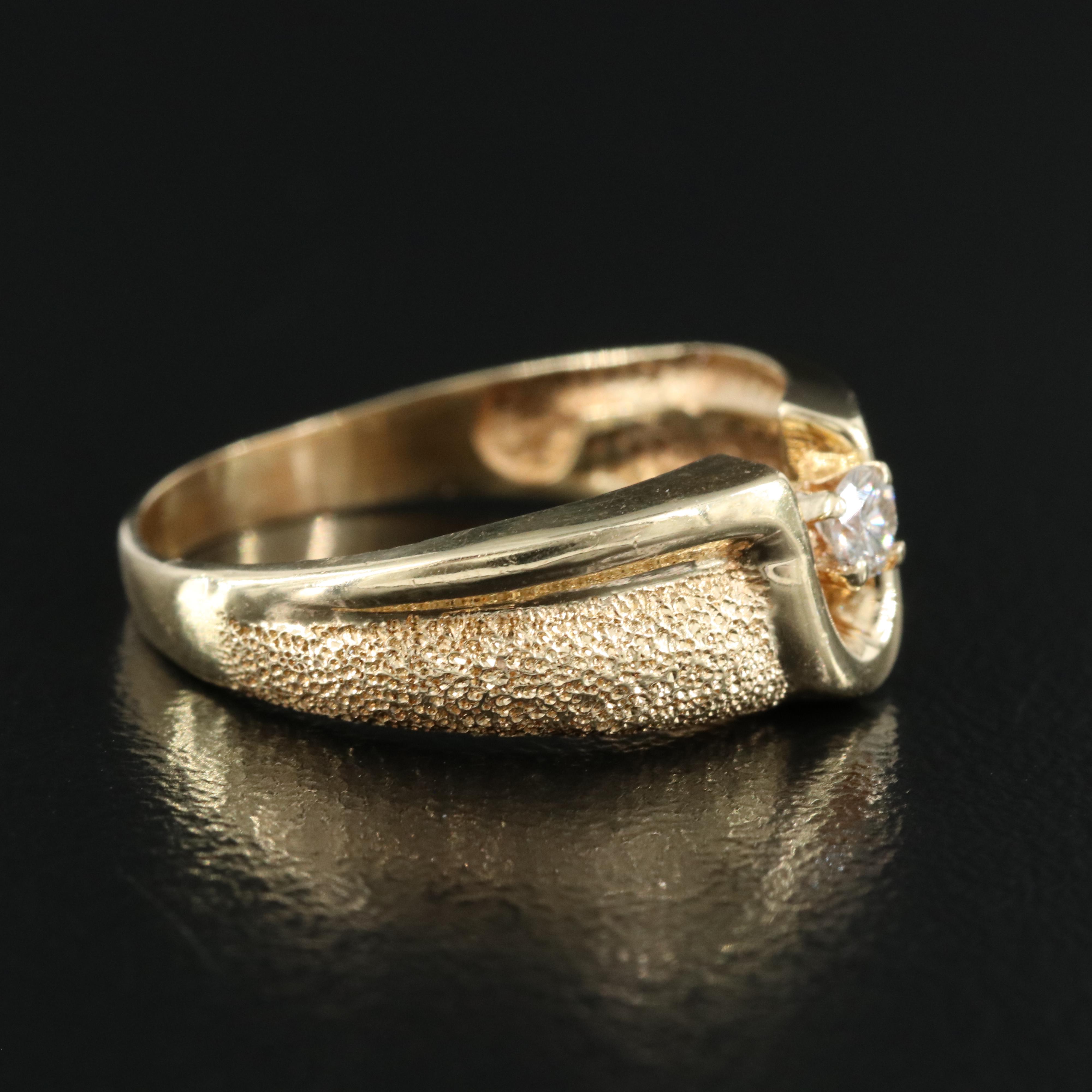 Beverly Hills Gold 14K 0.10 CT Diamond Ring