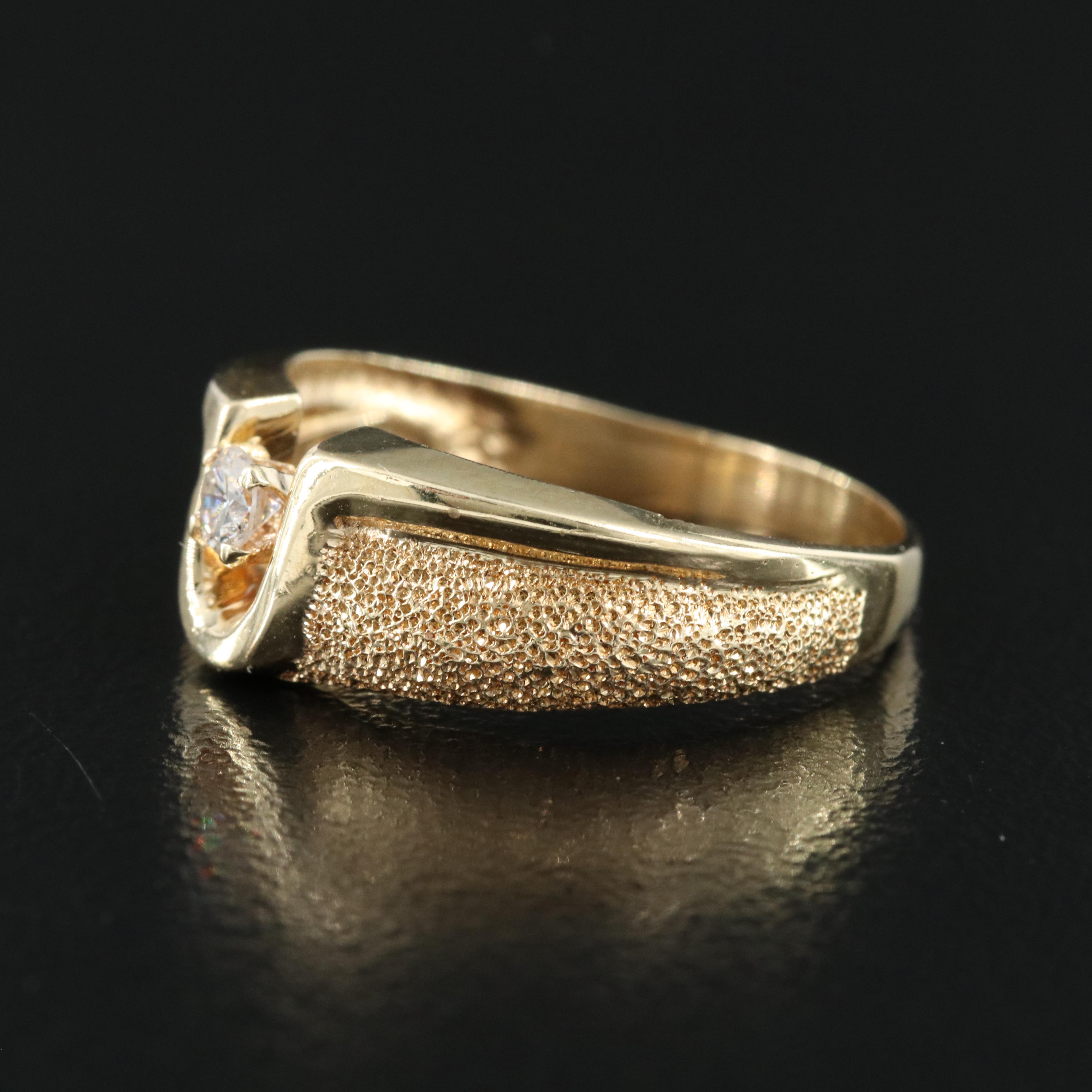 Beverly Hills Gold 14K 0.10 CT Diamond Ring