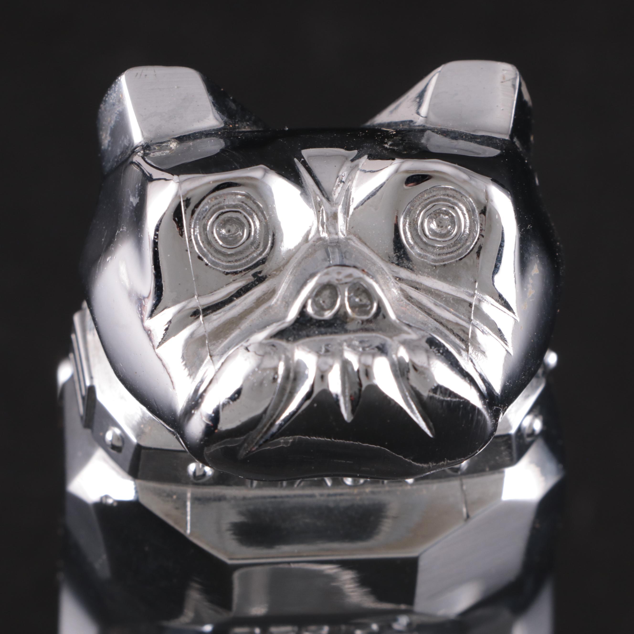 Mack Truck Chromed Metal Bulldog Hood Ornament