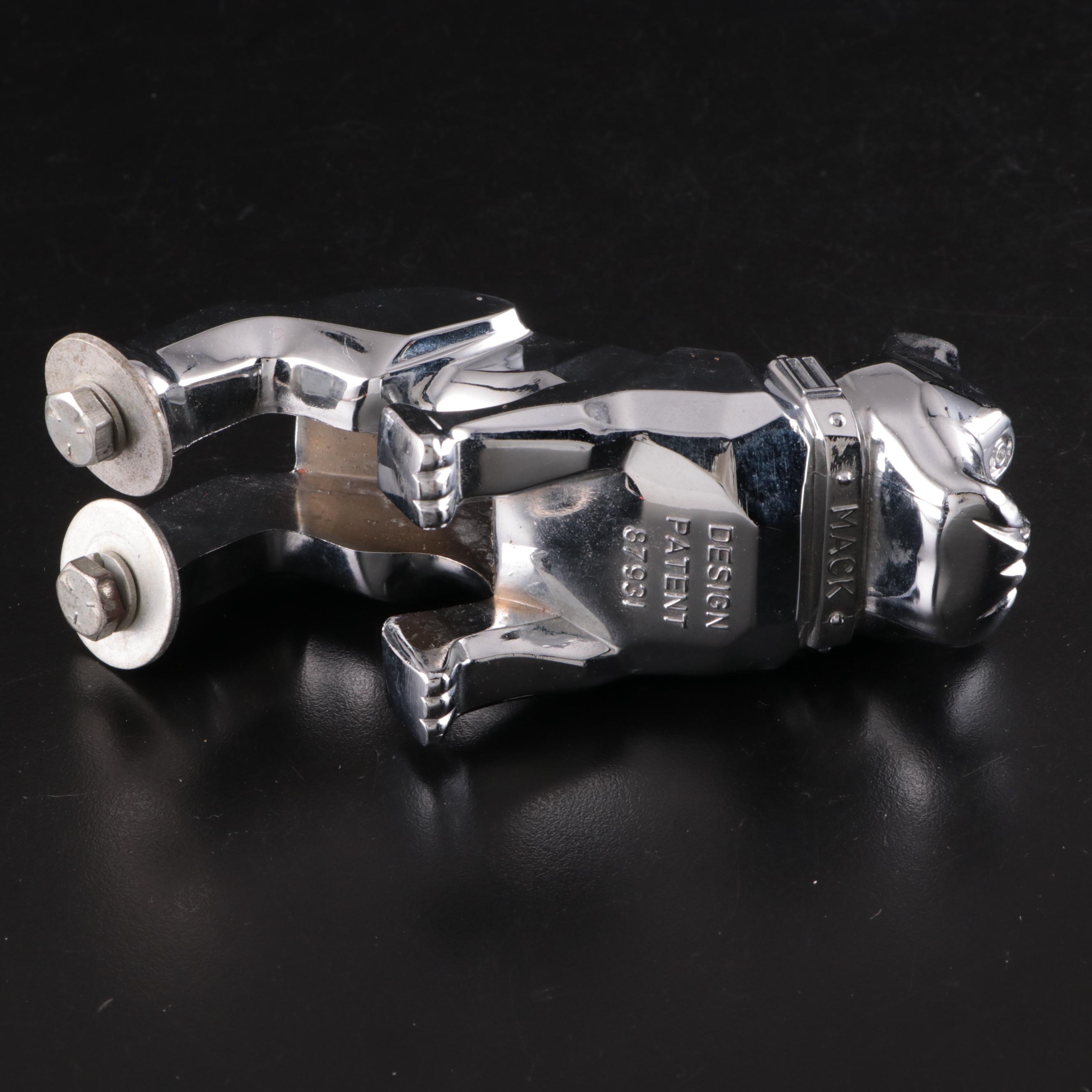 Mack Truck Chromed Metal Bulldog Hood Ornament