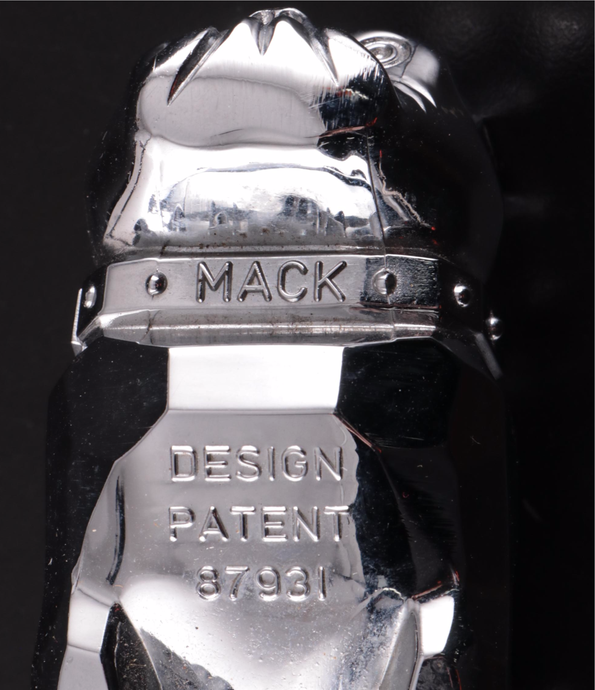 Mack Truck Chromed Metal Bulldog Hood Ornament