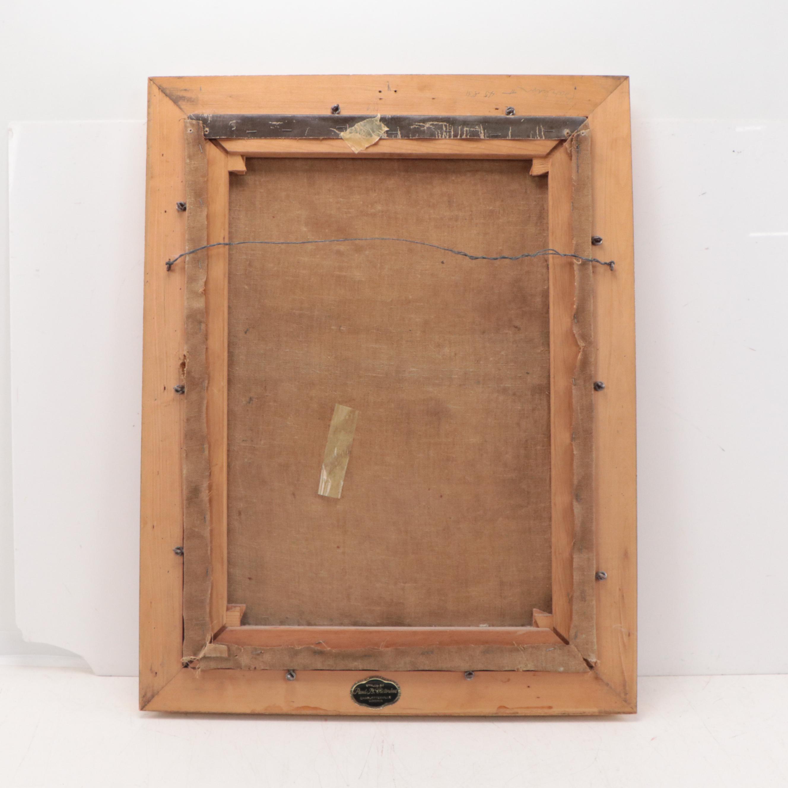 Continental School Portrait Oil Painting, Late 19th Century